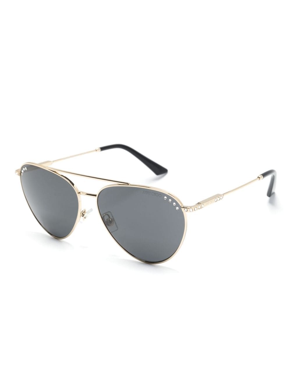 crystal-embellished pilot-frame sunglasses - 2