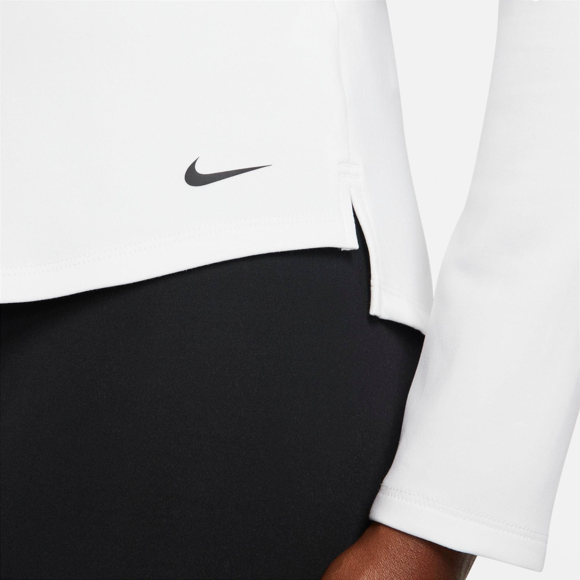 WOMEN'S NIKE THERMA-FIT ONE LONG-SLEEVE HALF-ZIP TOP - 5