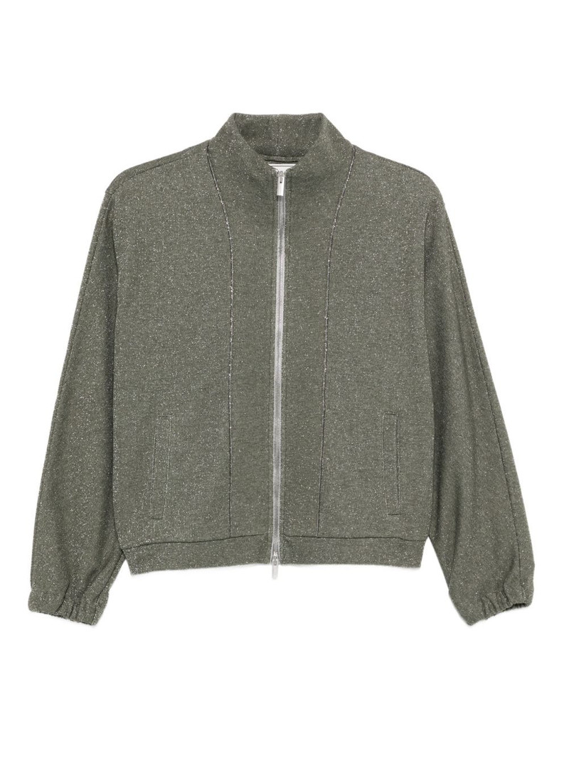 glitter zip-up sweatshirt 1
