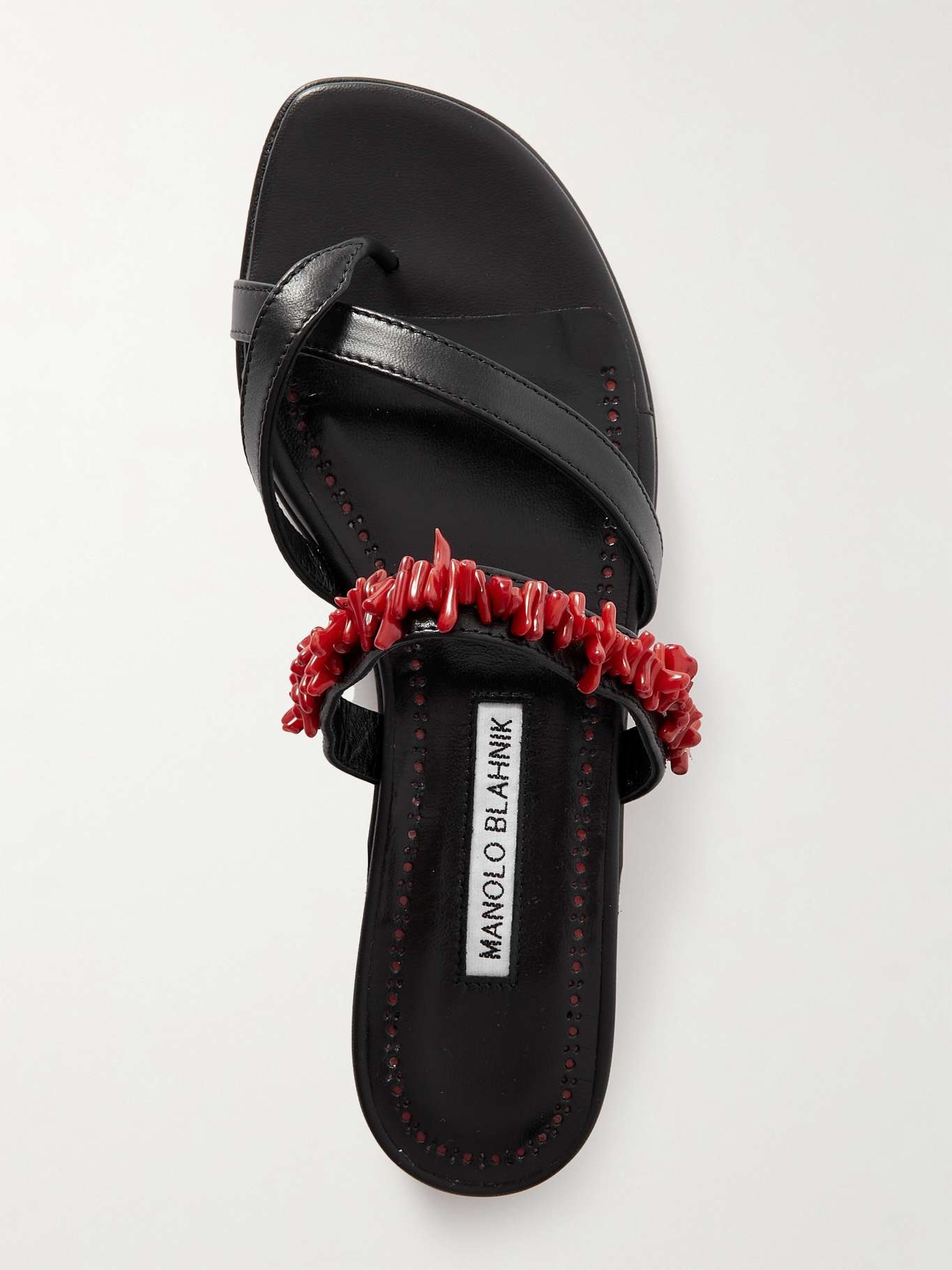Corasu 10 bead-embellished leather sandals - 5