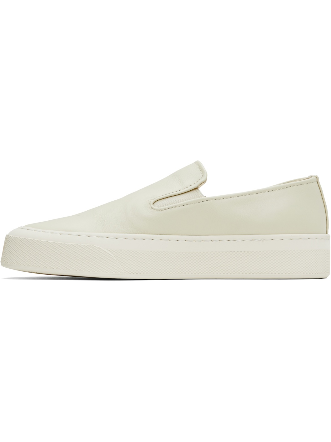 Off-White Leather Slip-on Sneakers - 3