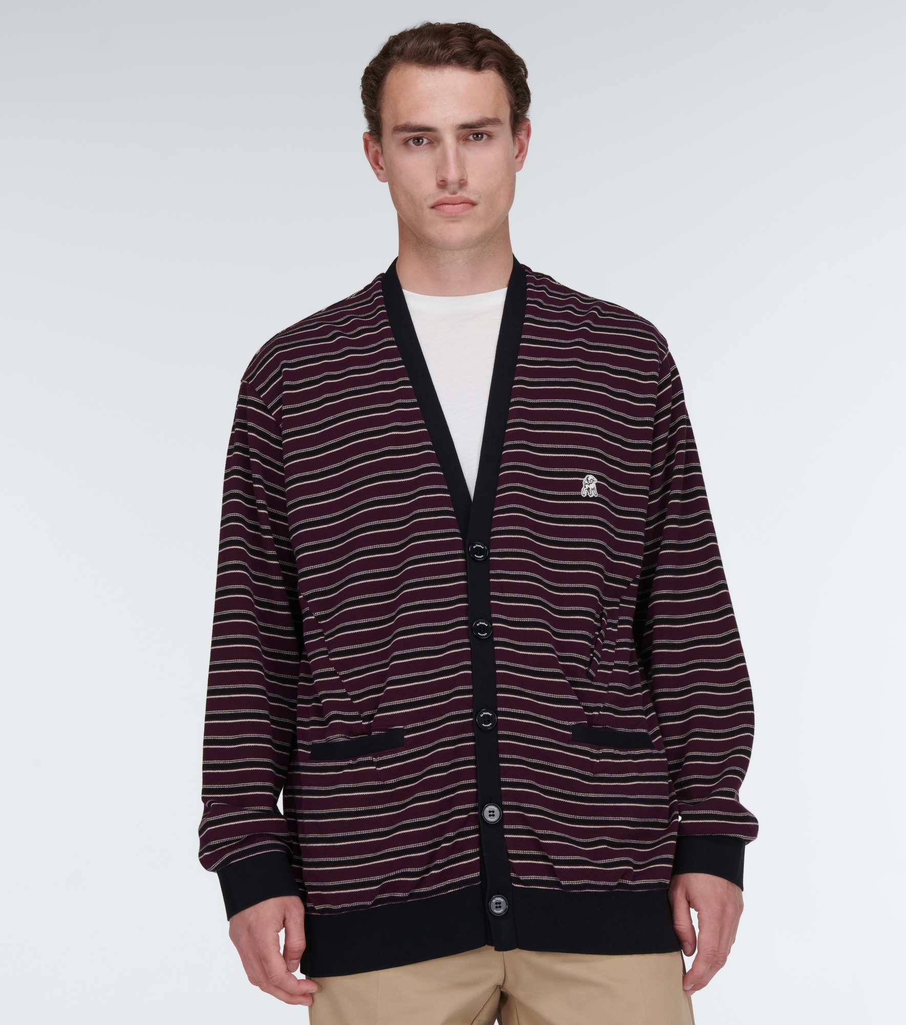 Striped cotton cardigan - 3