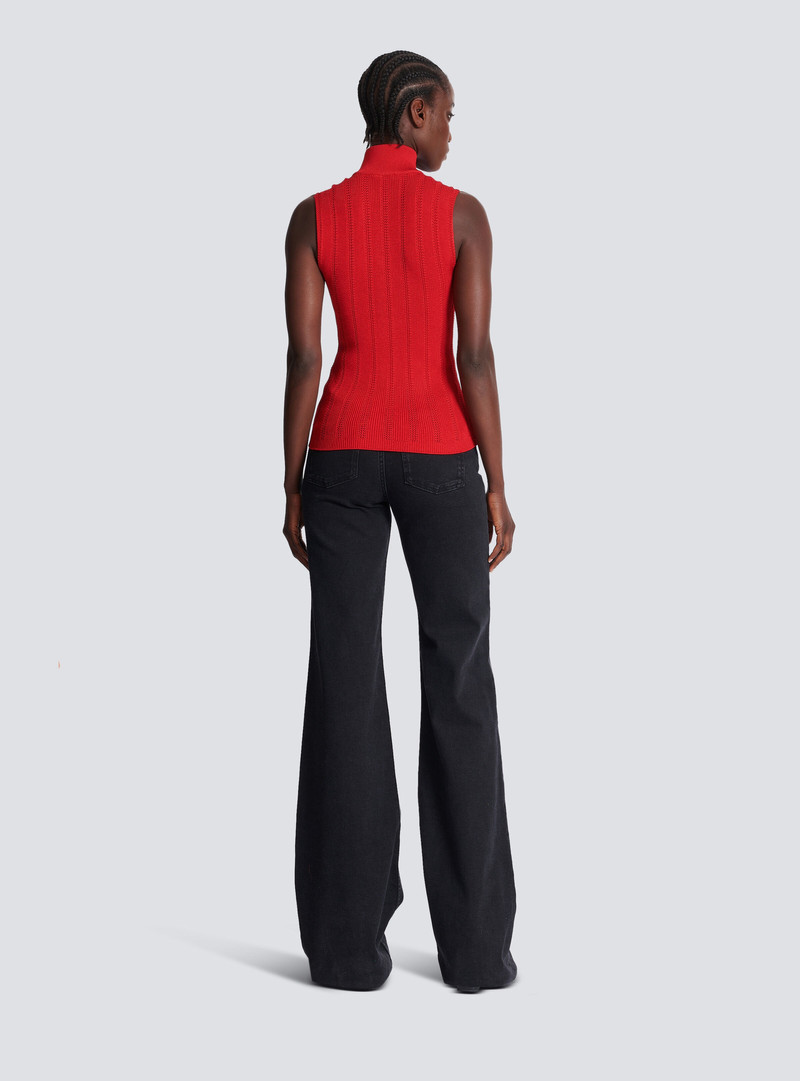 Sleeveless knit top 4