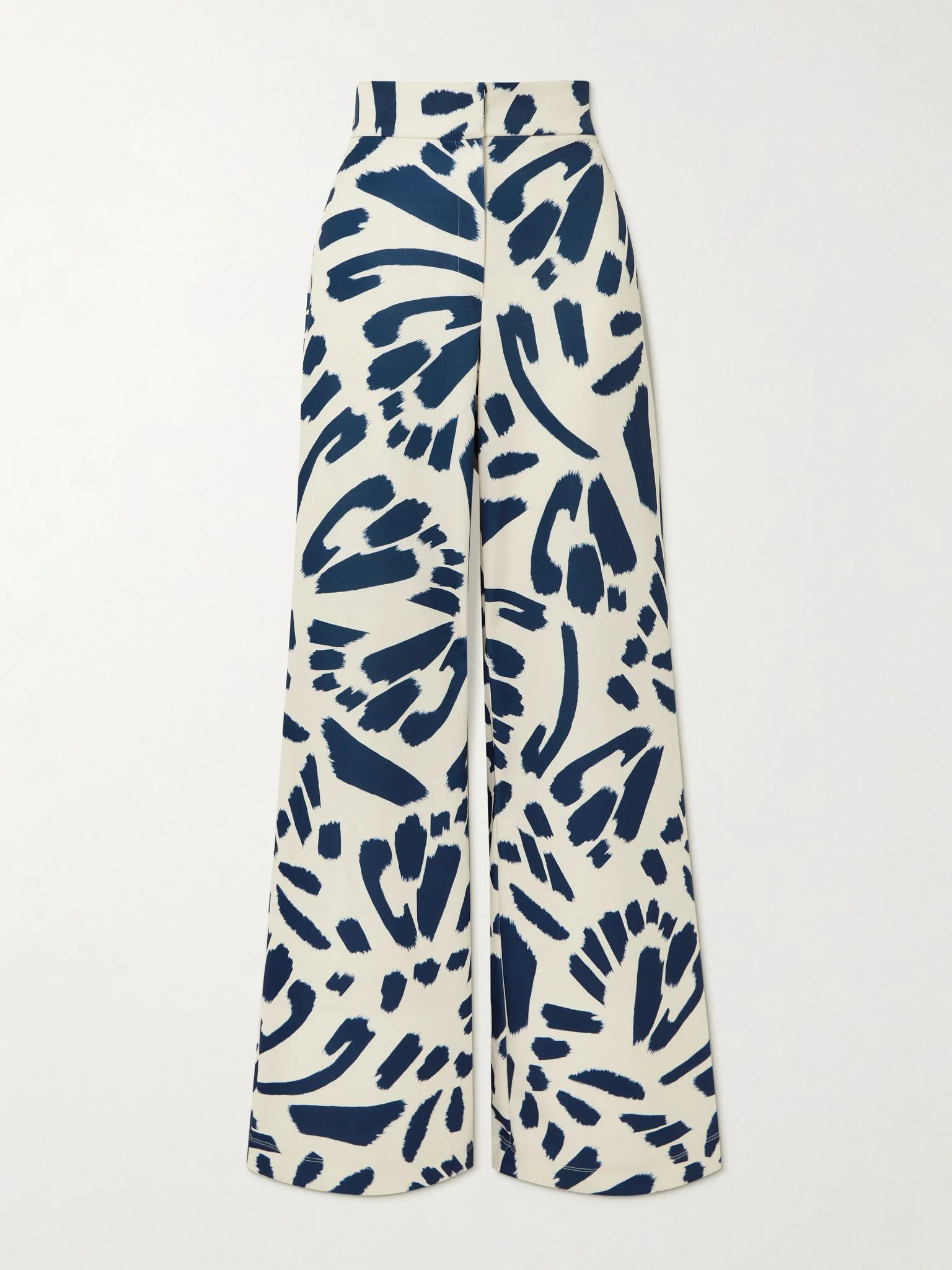 Espejismo printed stretch-scuba wide-leg pants Ivory - 1
