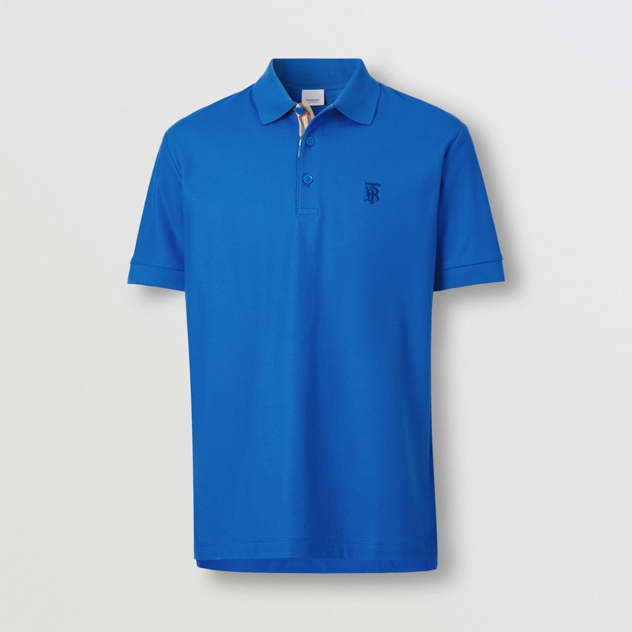 Monogram Motif Cotton Piqué Polo Shirt - 1