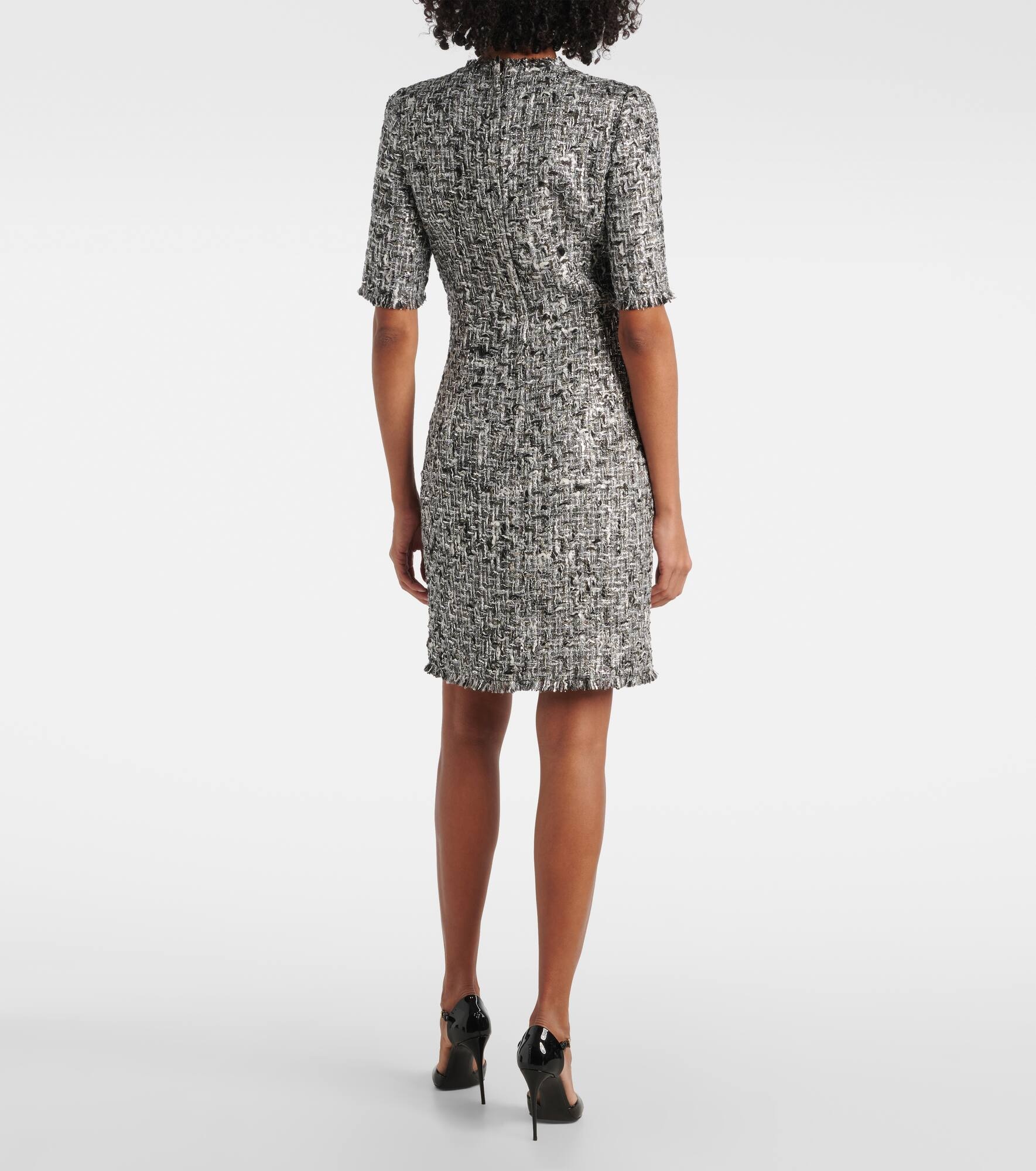 DG tweed lamé minidress - 3