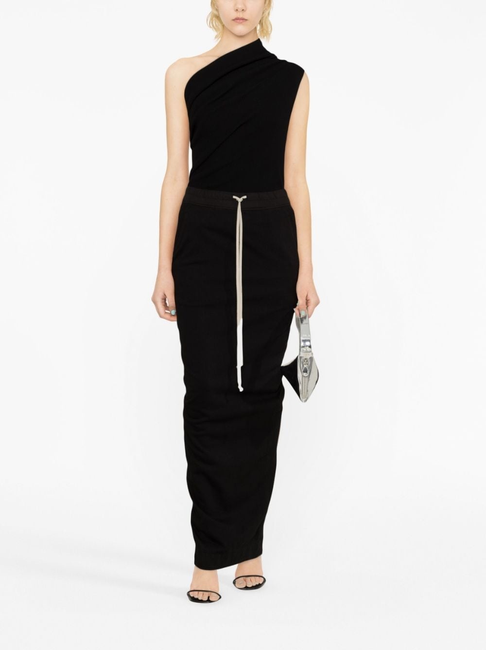 Pillar drawstring-waist maxi skirt - 2