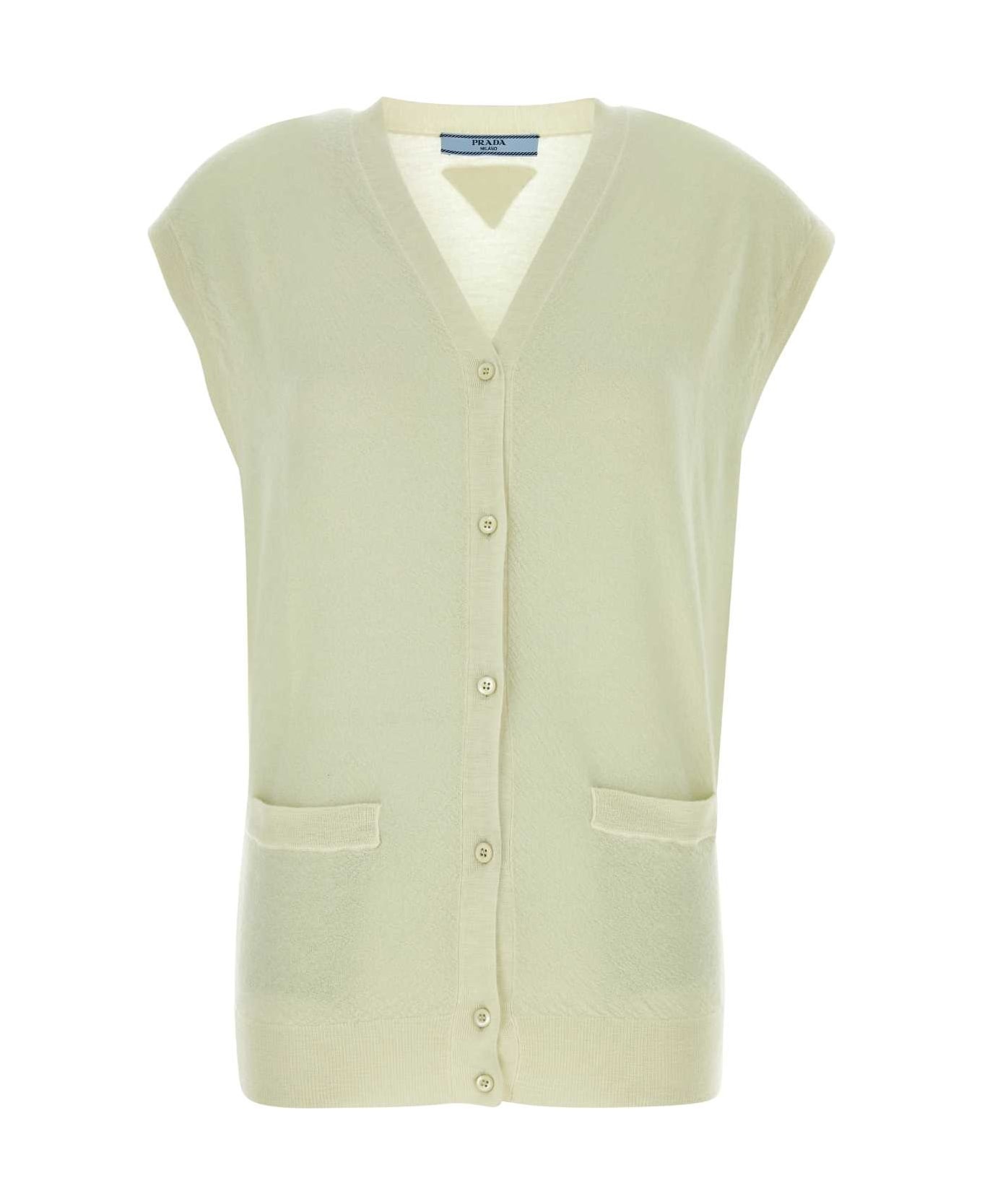 Pastel Green Cashmere Vest - 1