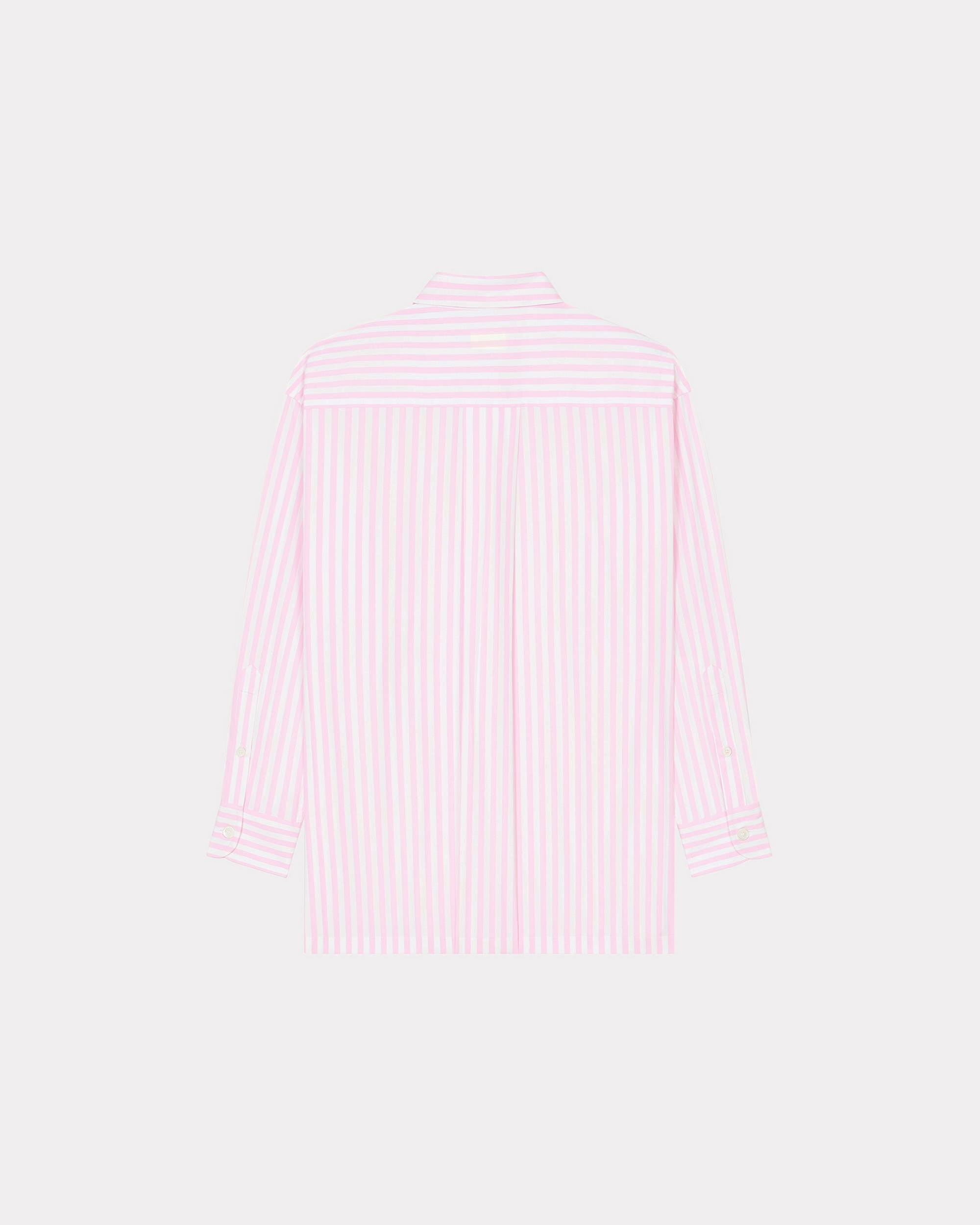 'Boke Flower' oversized striped shirt with embroidery - 2