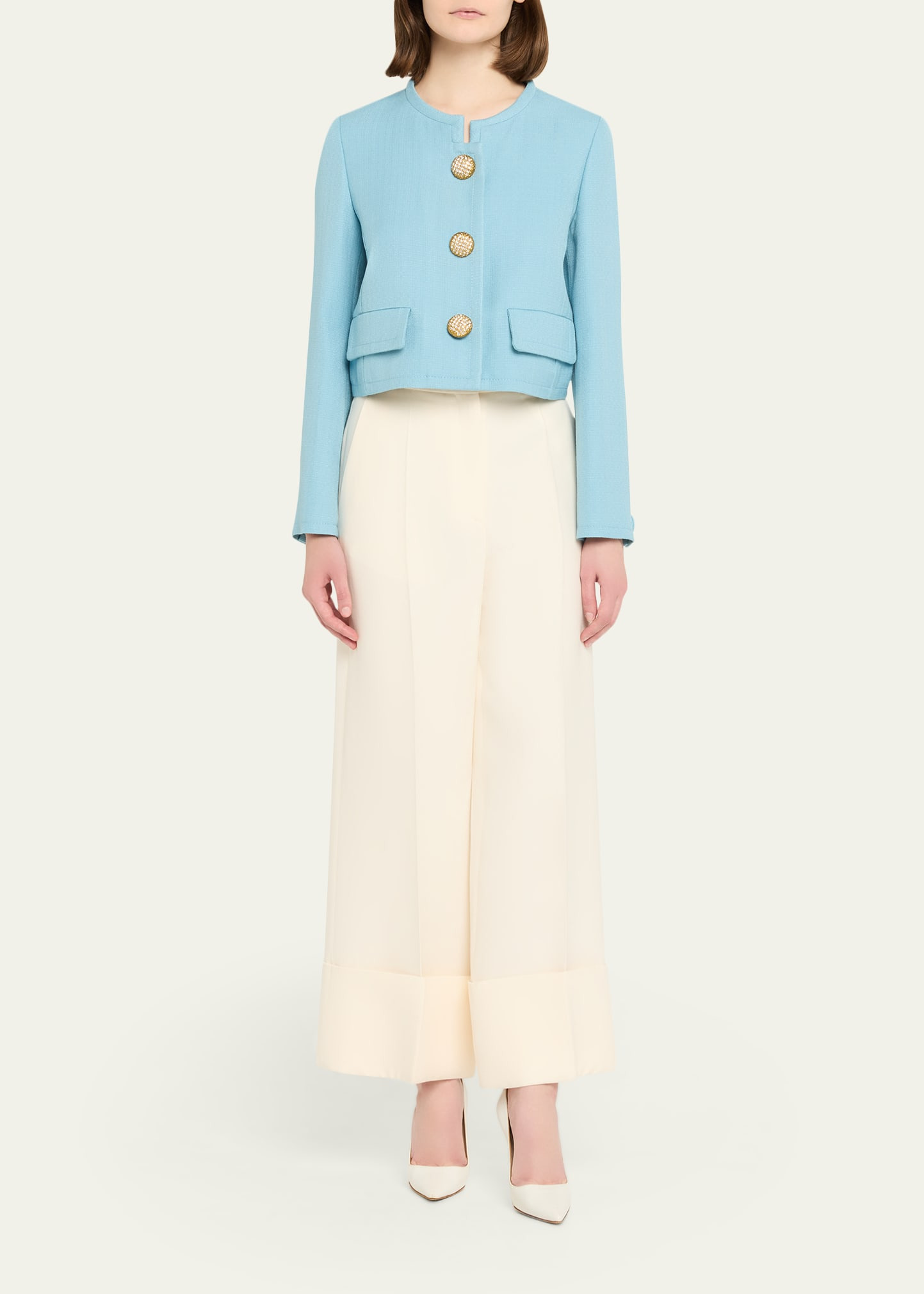 Viscose Jewel Button Jacket - 2
