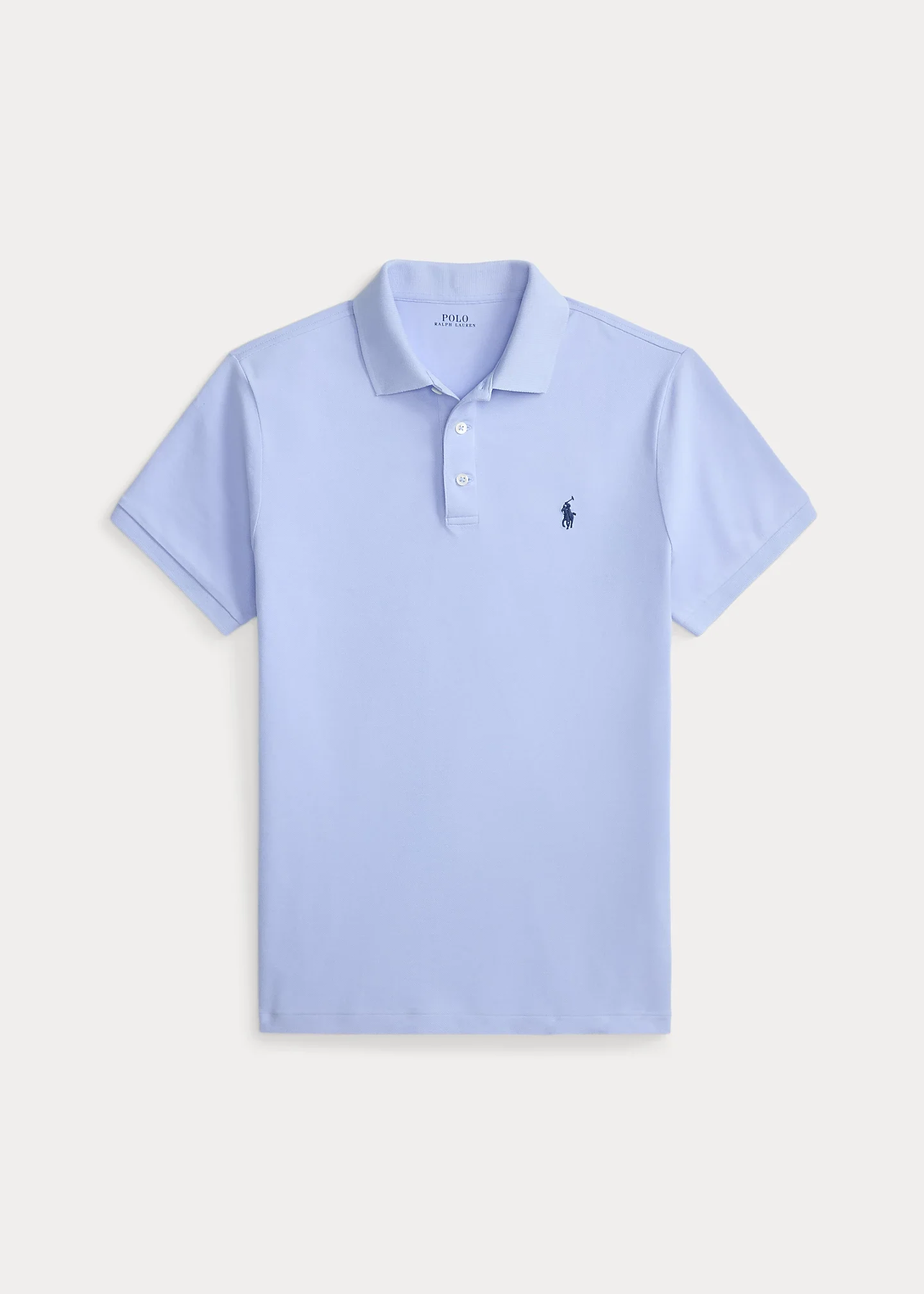 Custom Slim Fit Stretch Mesh Polo Shirt - 1
