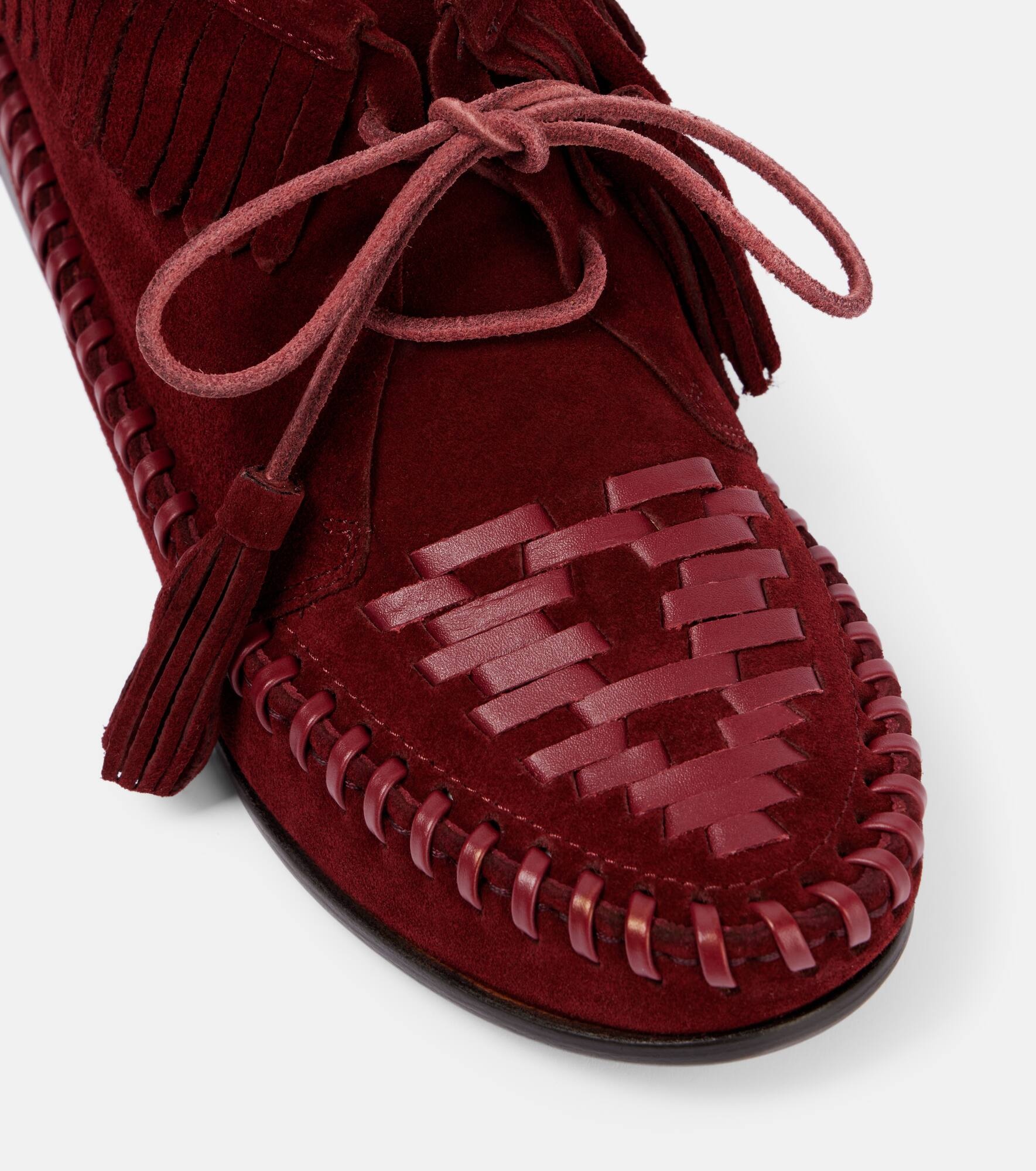 Felsa fringed suede loafers - 5