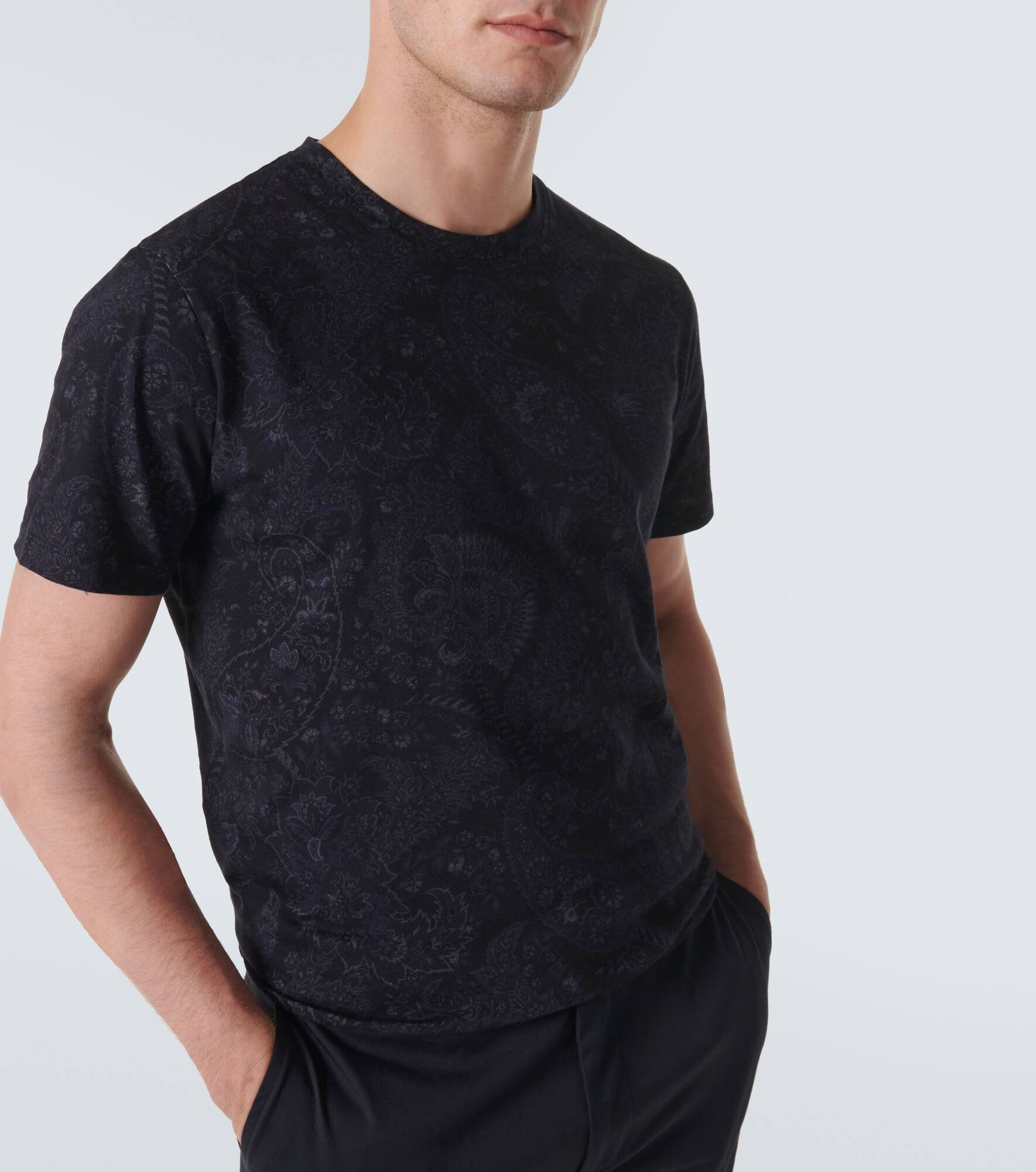 Paisley cotton jersey T-shirt - 5