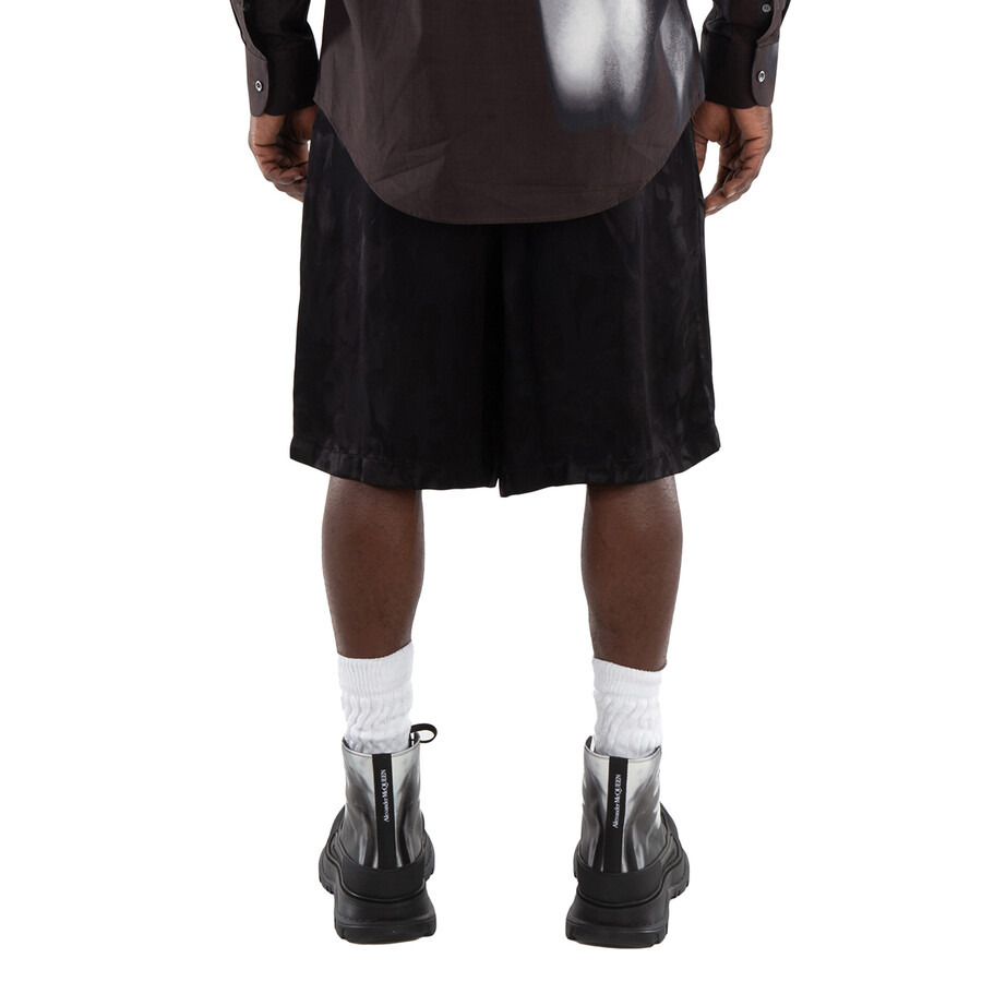 Alexander McQueen Viscose Logo-Jacquard Shorts - 5