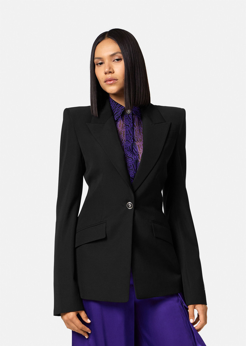 Wool Single-Breasted Blazer 3