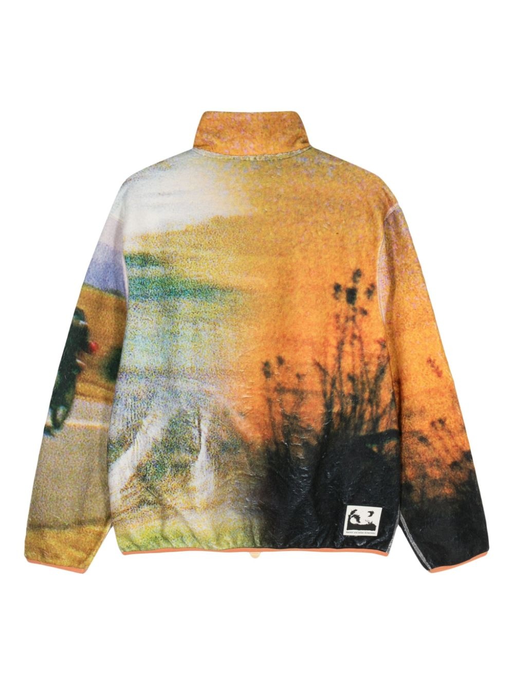 Scenario-print fleece jacket - 2