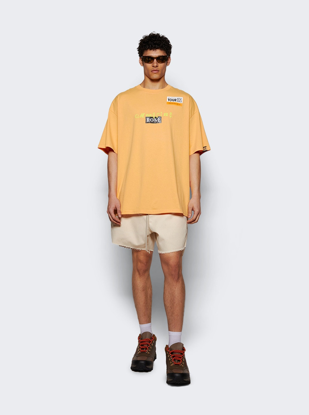 Short Sleeve Oversized Tee Orange - 5