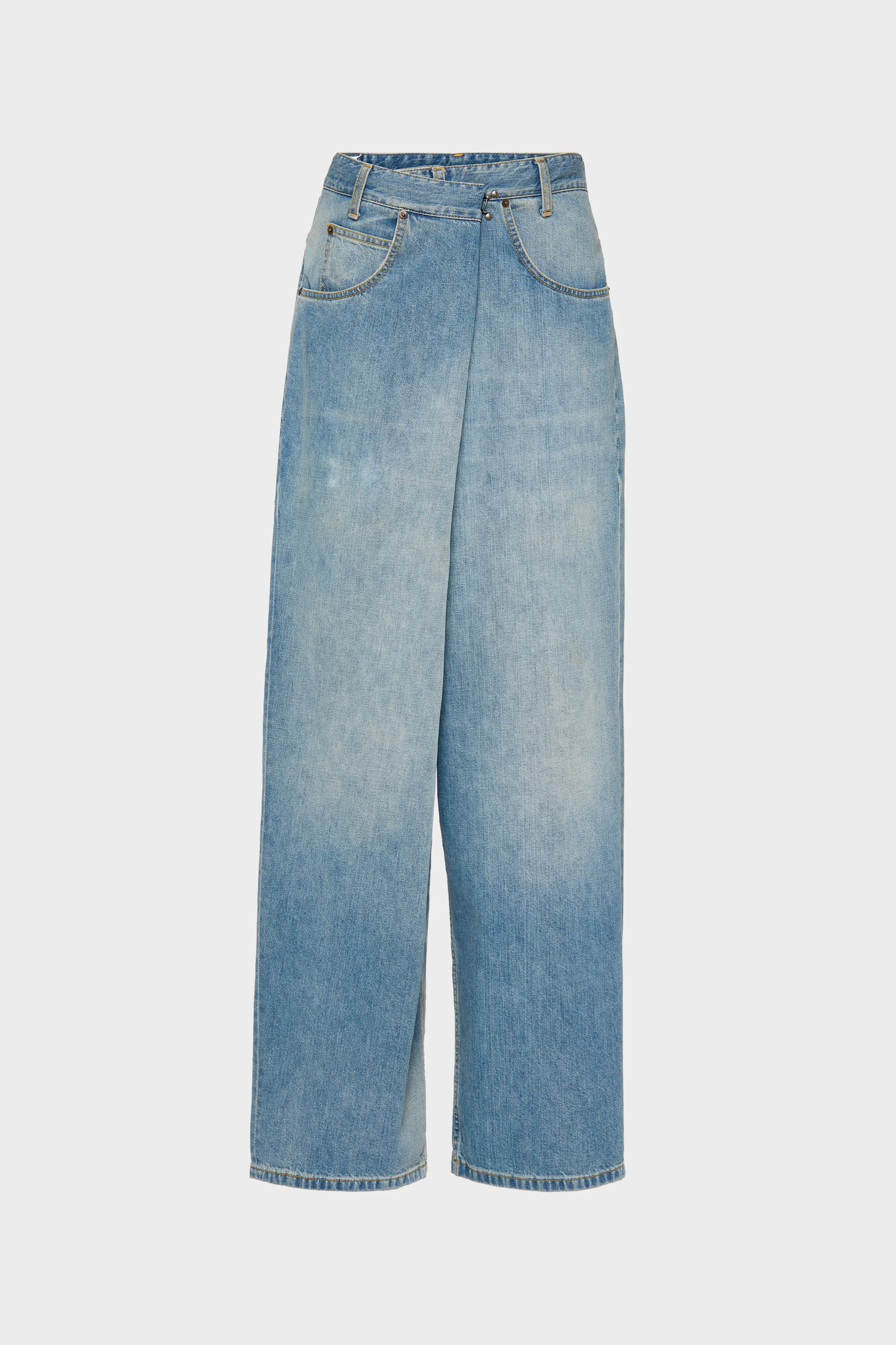Wrap Denim Jeans - 1