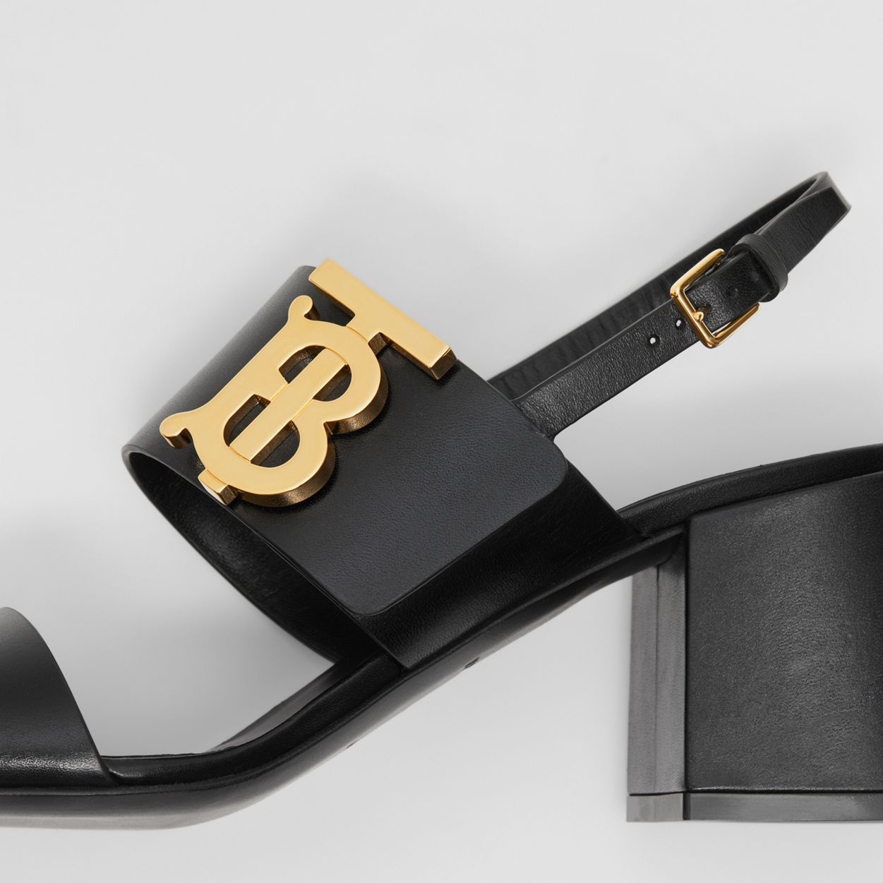 Monogram Motif Leather Block-heel Sandals - 3
