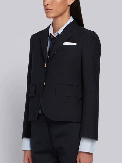 Thom Browne Navy 2-ply Wool Fresco Single Breasted High Armhole Sport Coat outlook