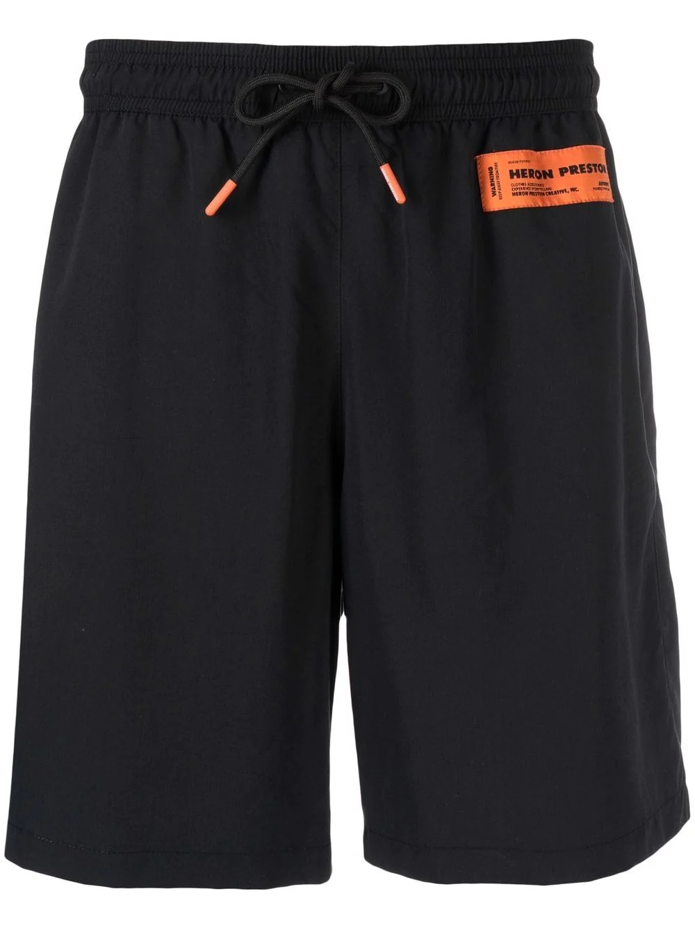 logo-patch drawstring swim shorts - 1