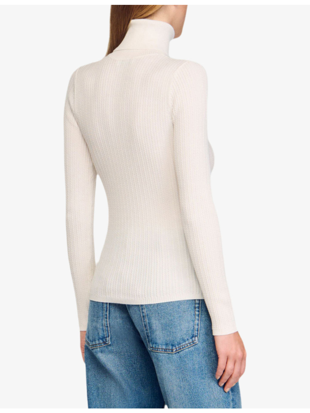 Turtleneck Long-Sleeve Wool Blend Jumper - 4
