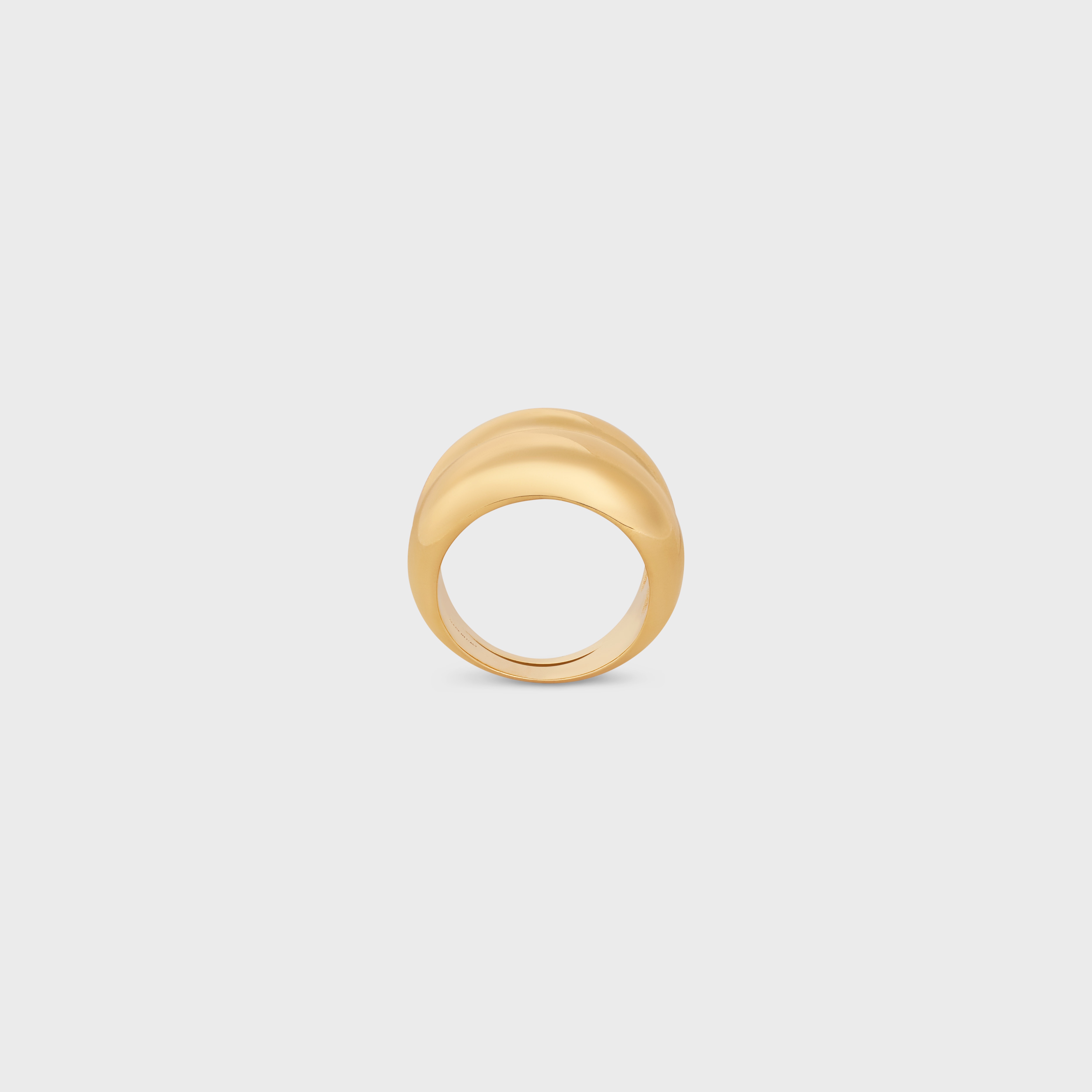 【CELINE】直営/正規店 Formes Abstraites Pyramid Ring 指輪 Formes Abstraites Pyramid Ring in Brass with Gold Finish