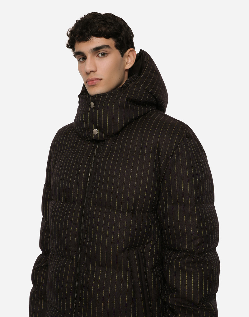 Dolce & Gabbana Quilted pinstripe wool jacket outlook