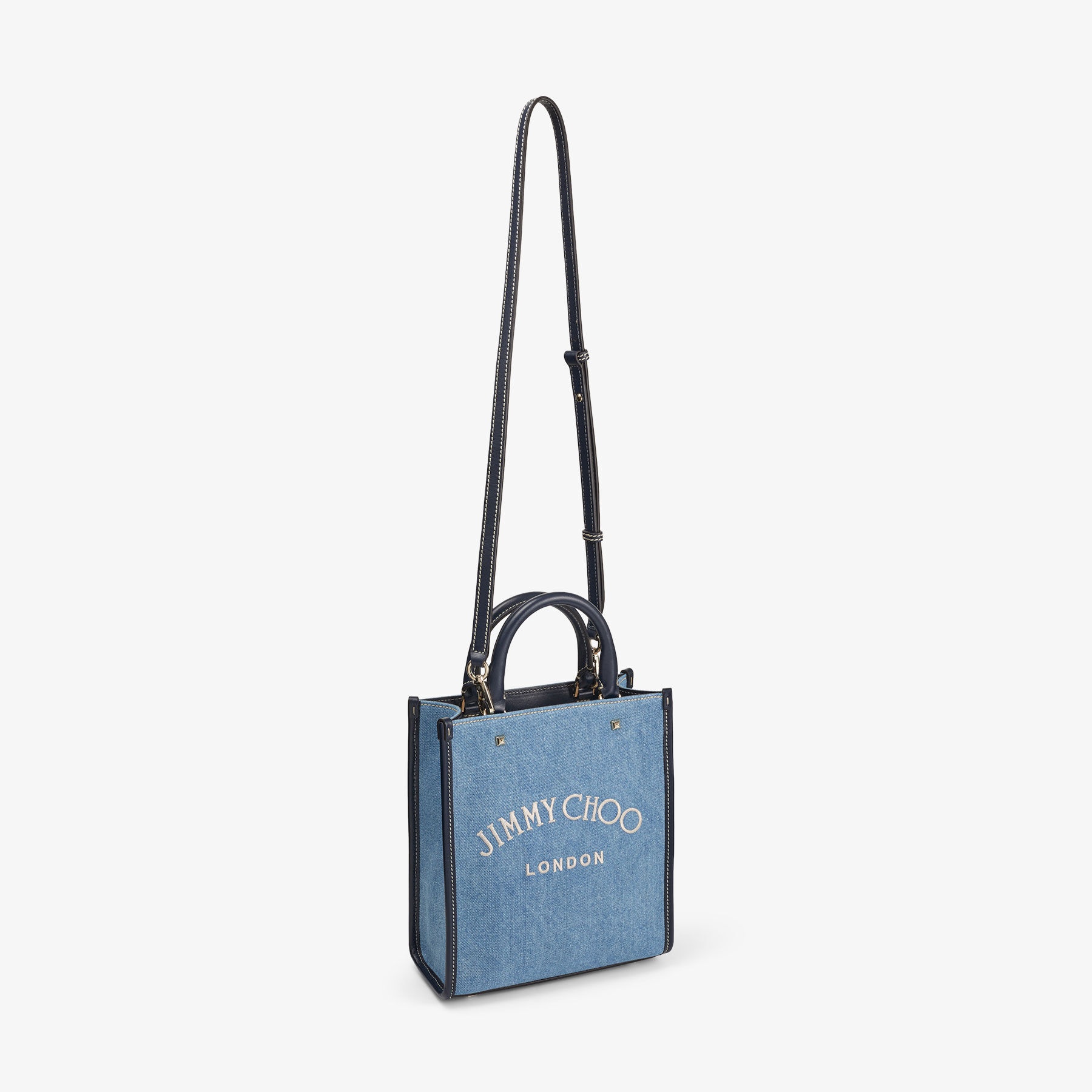 Varenne Tote N/s
Washed Denim Logo Tote Bag with Embroidered Logo - 7