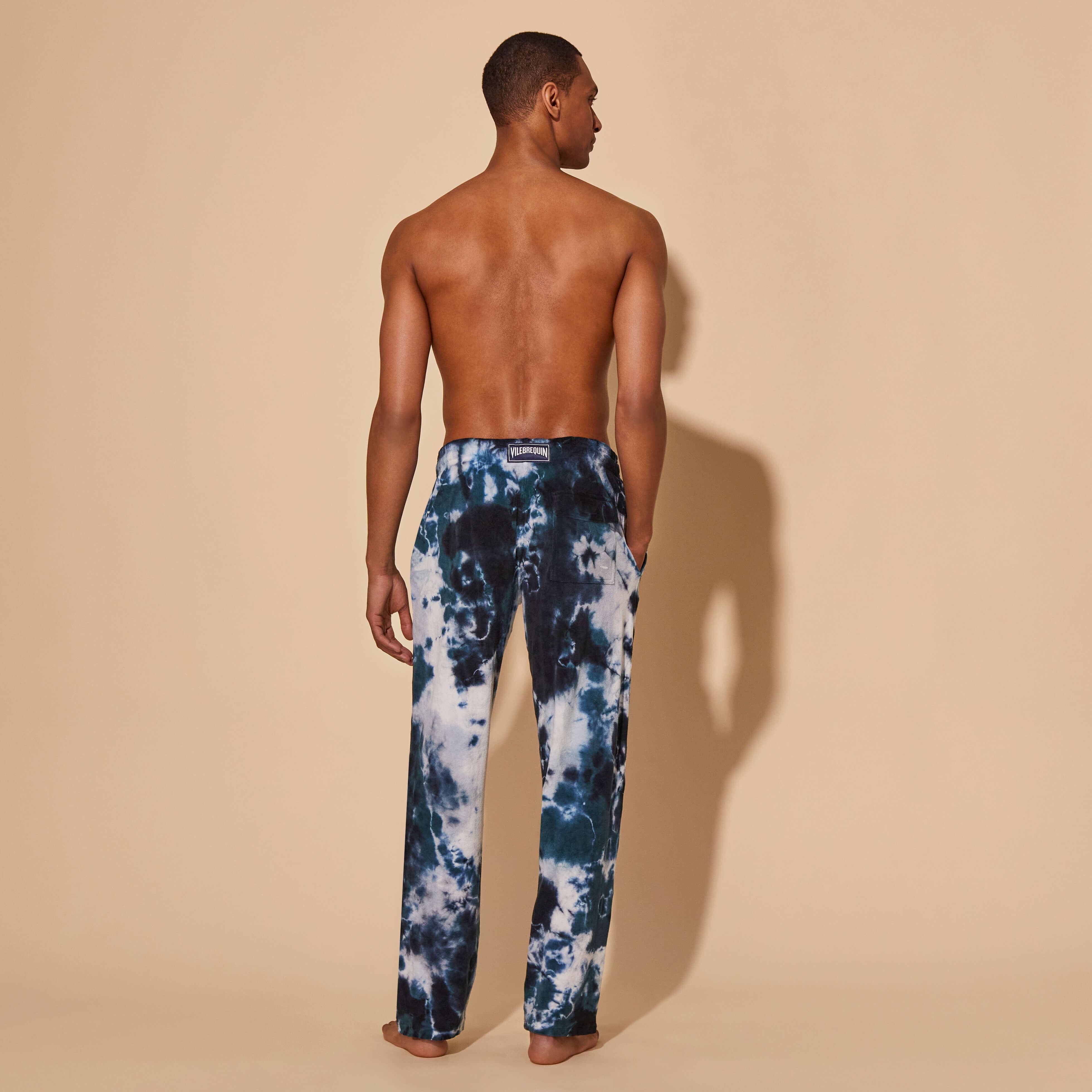 Men Terry Pants Rough Ocean Tie and Dye - 4