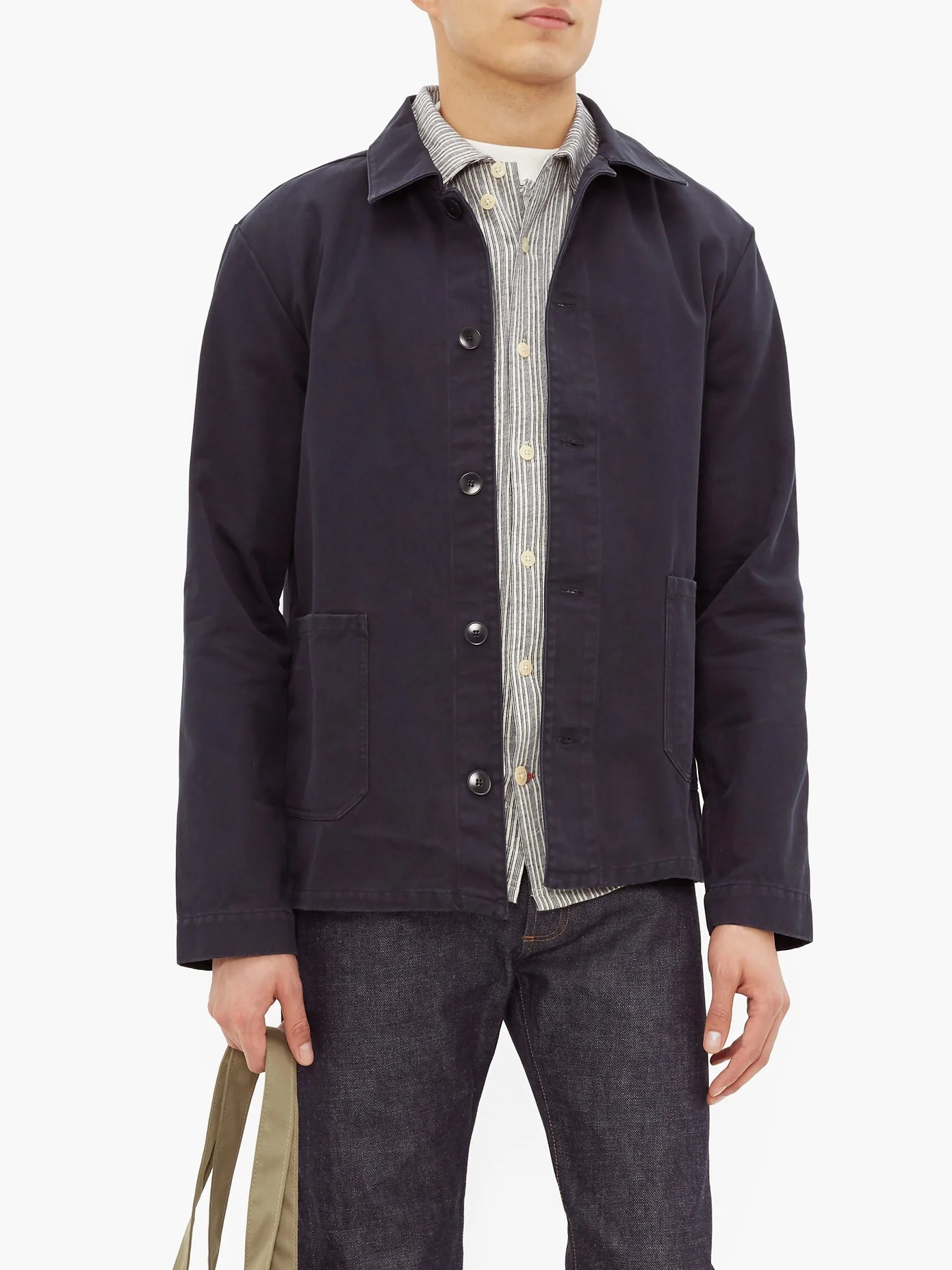 Kerlouan washed cotton-gabardine overshirt - 2