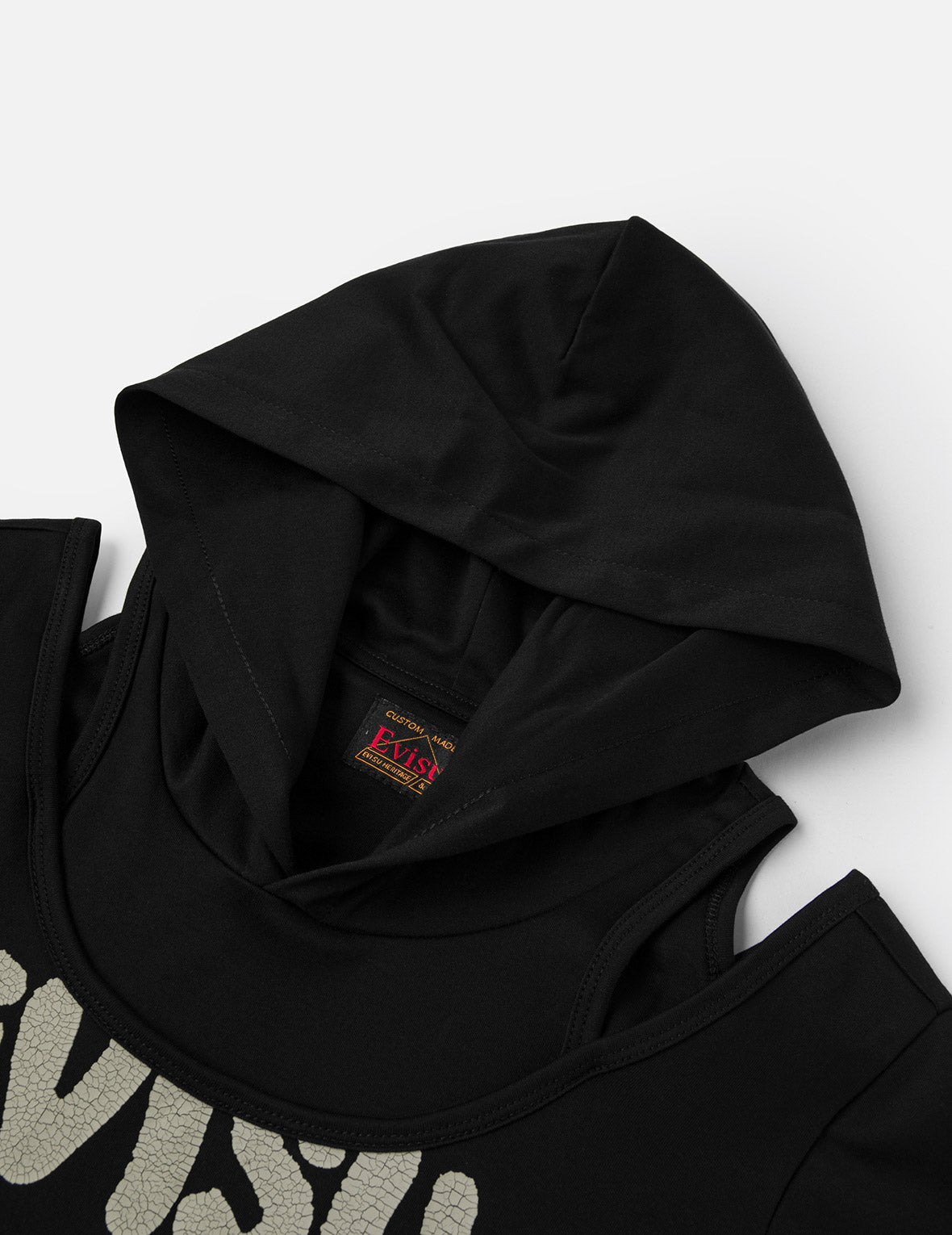 Logo and Seagull Ishigaki Camouflage Print Regular Fit Hooded 2-in-1 Long-sleeve Top - 6