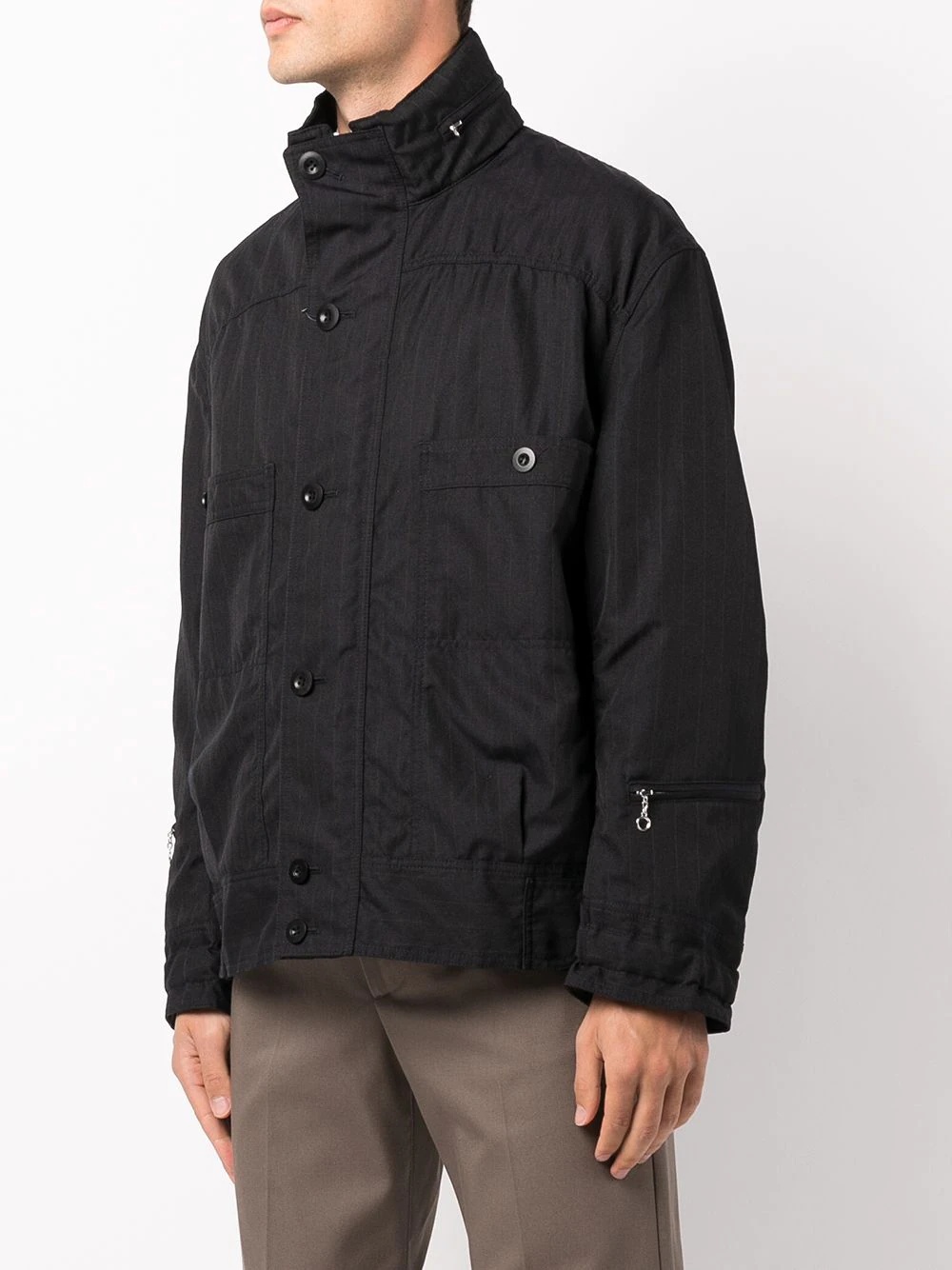 high-neck lightweight jacket - 3