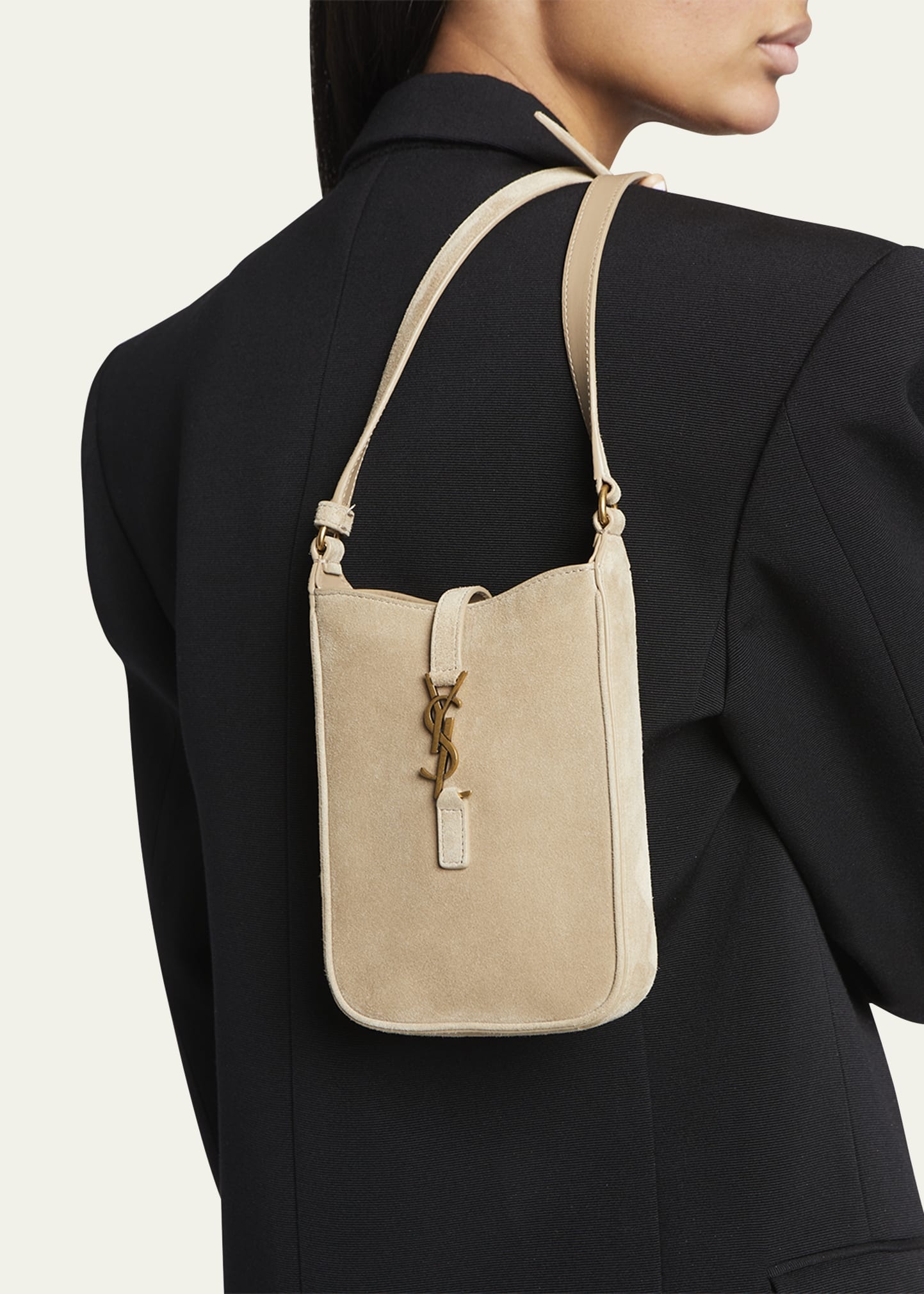 Le 5 A 7 Mini Suede Bucket Bag - 2
