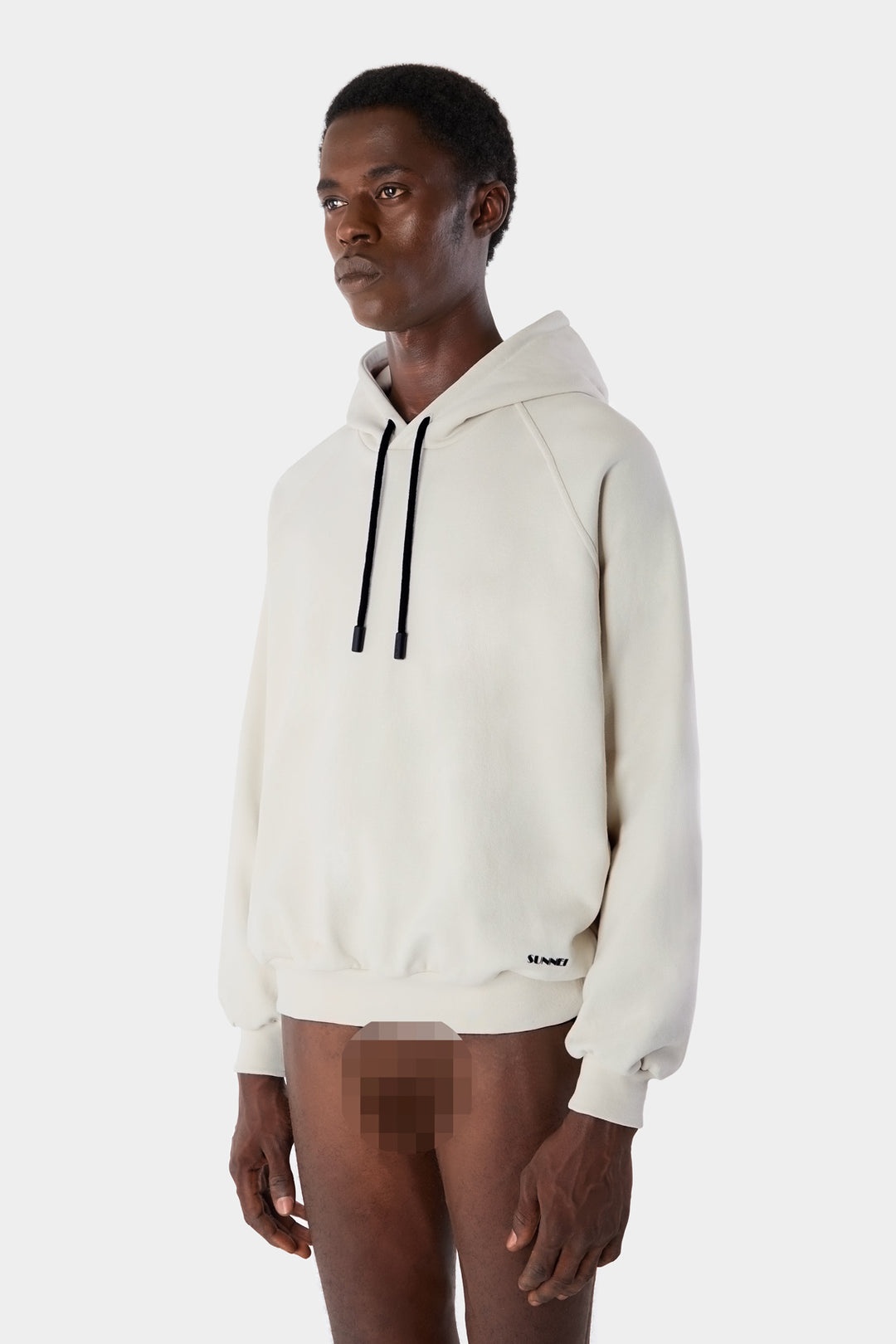 SMALL LOGO HOODIE / silver birch - 2