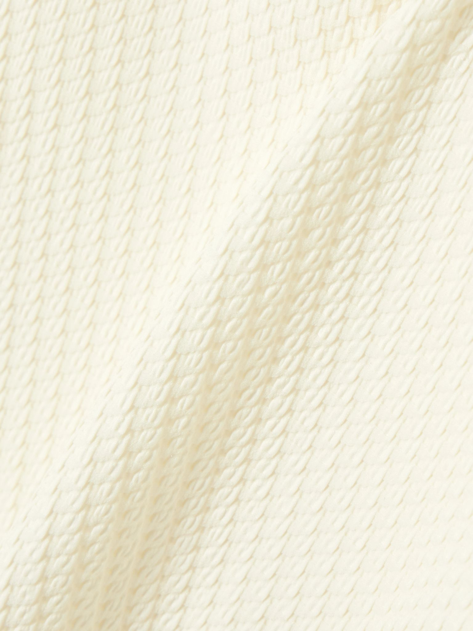The Vogue Paillette grosgrain-trimmed jacquard halterneck swimsuit Off-white - 4