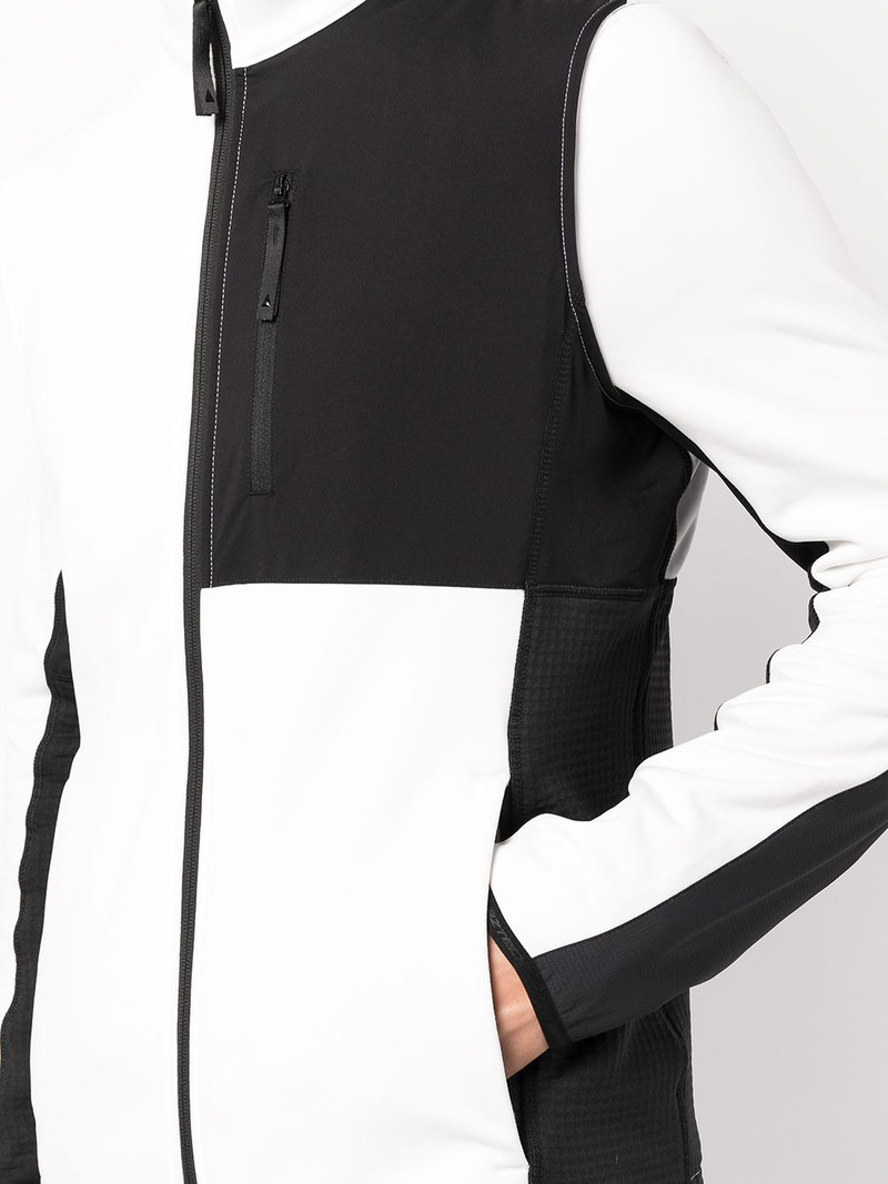 colour-block zipped vest 5