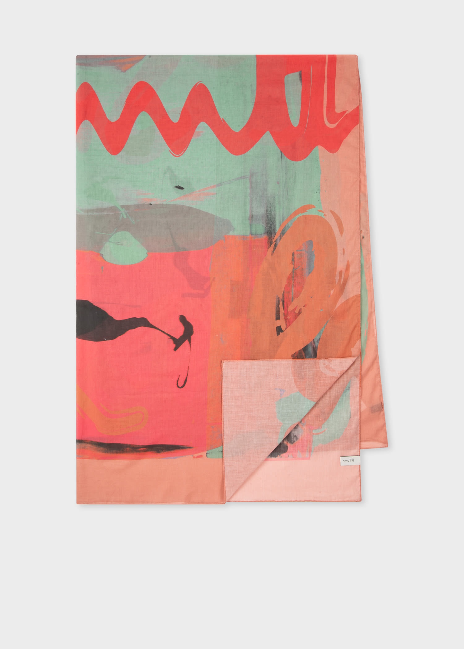 'Abstract Landscape' Cotton Scarf - 1
