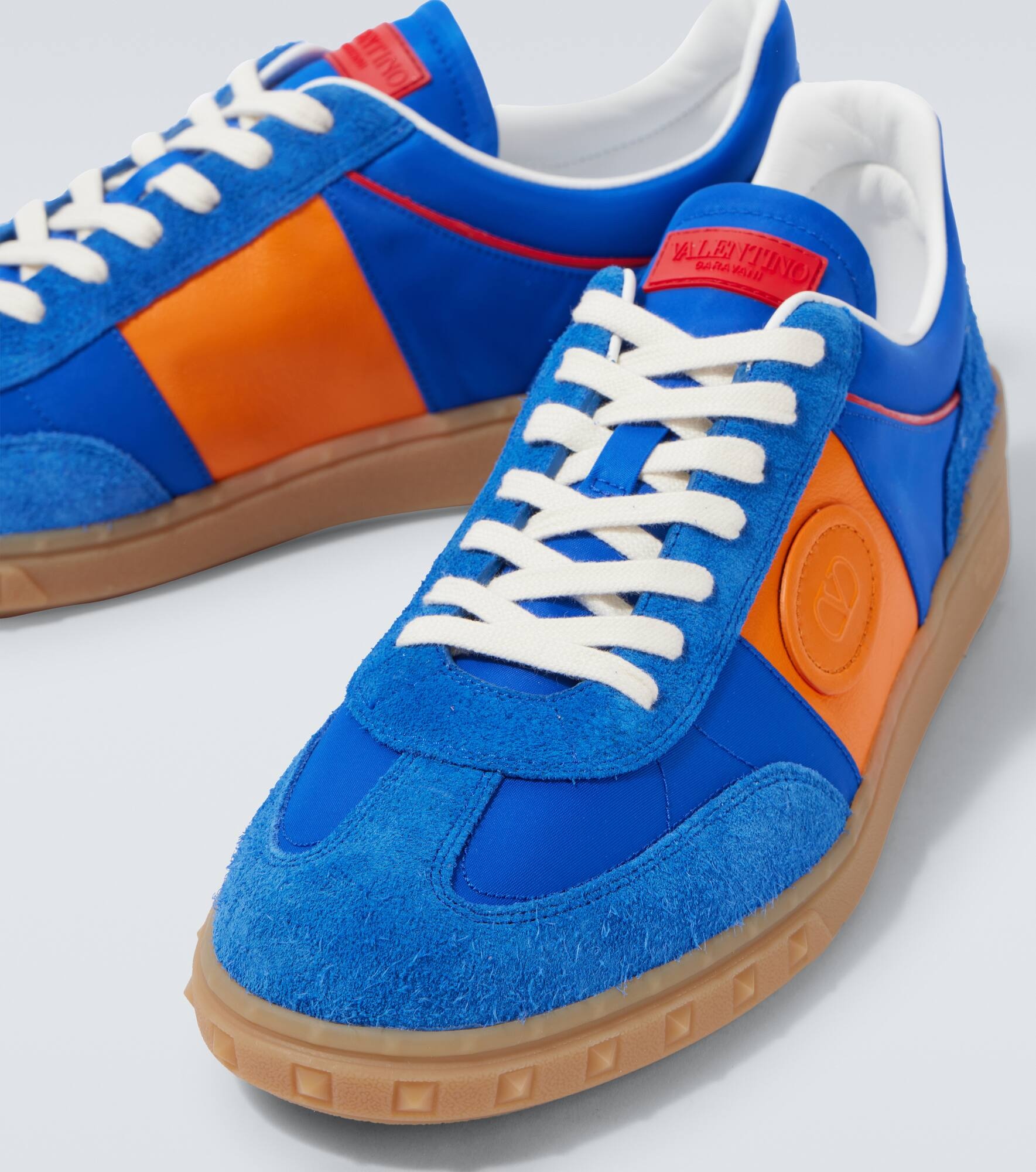 Upvillage leather-trimmed sneakers - 3