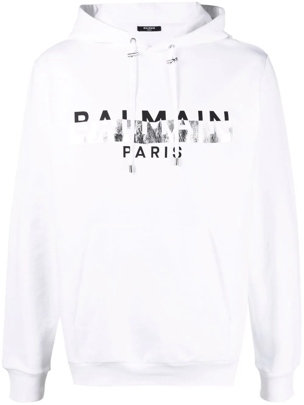 logo-print drawstring hoodie - 1