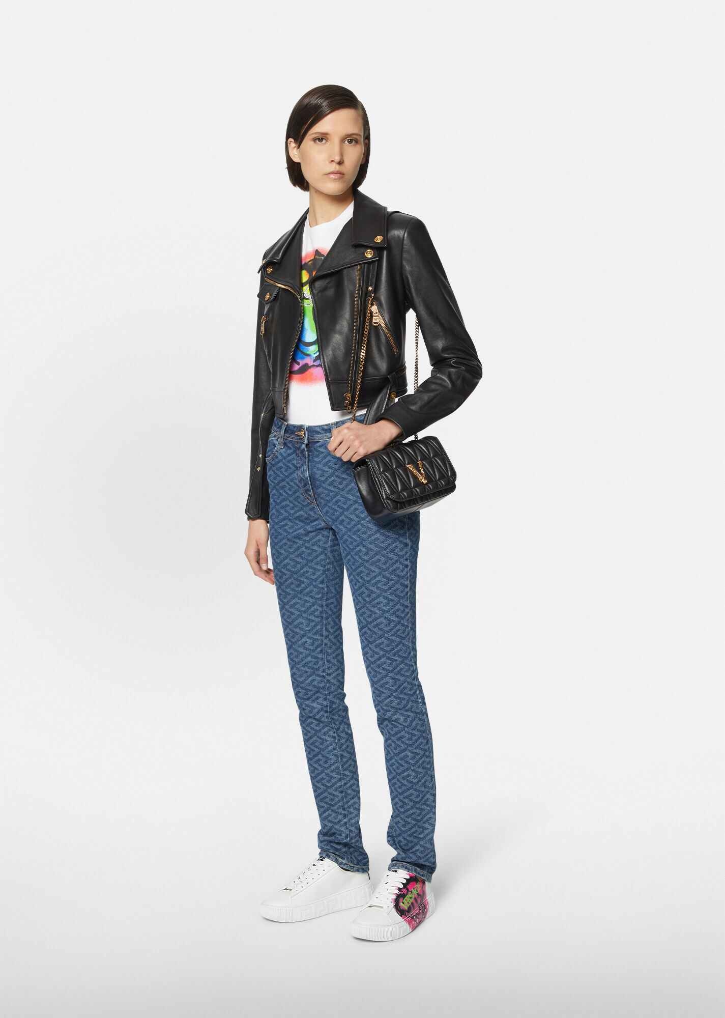 La Greca Print Jeans - 4