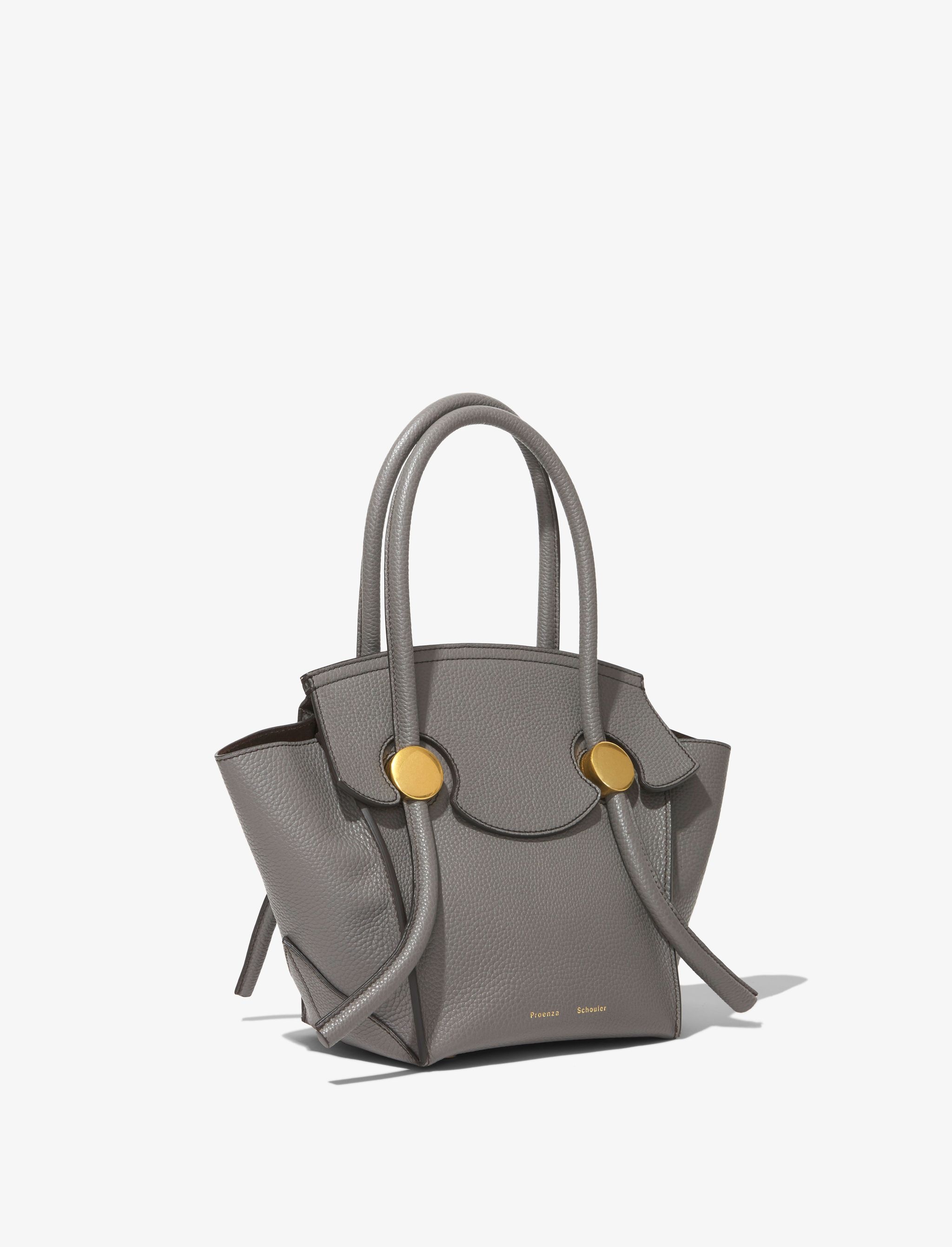 Small Grainy Leather Pipe Bag - 2