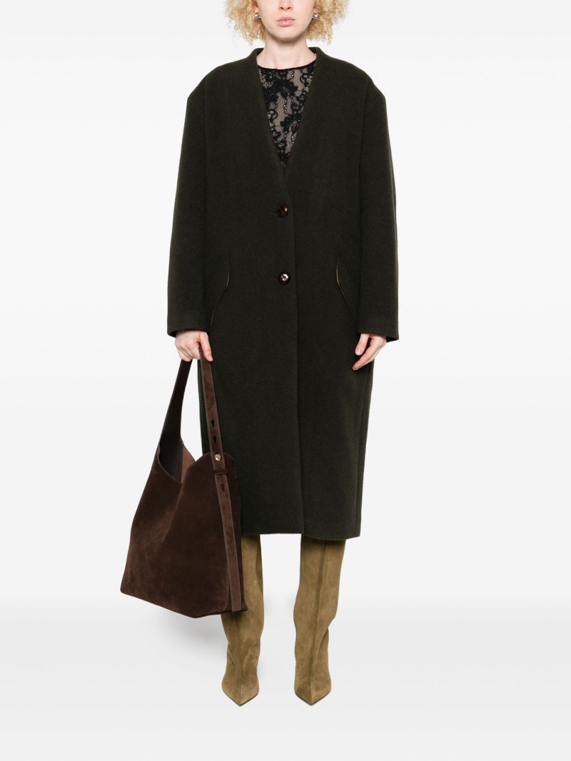 Isabel Marant button-front patch-pocket coat outlook