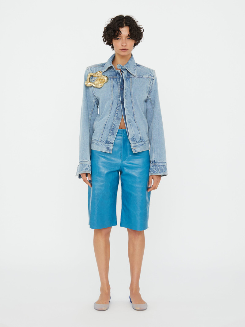 Sculptured Corsage Denim Jacket 3