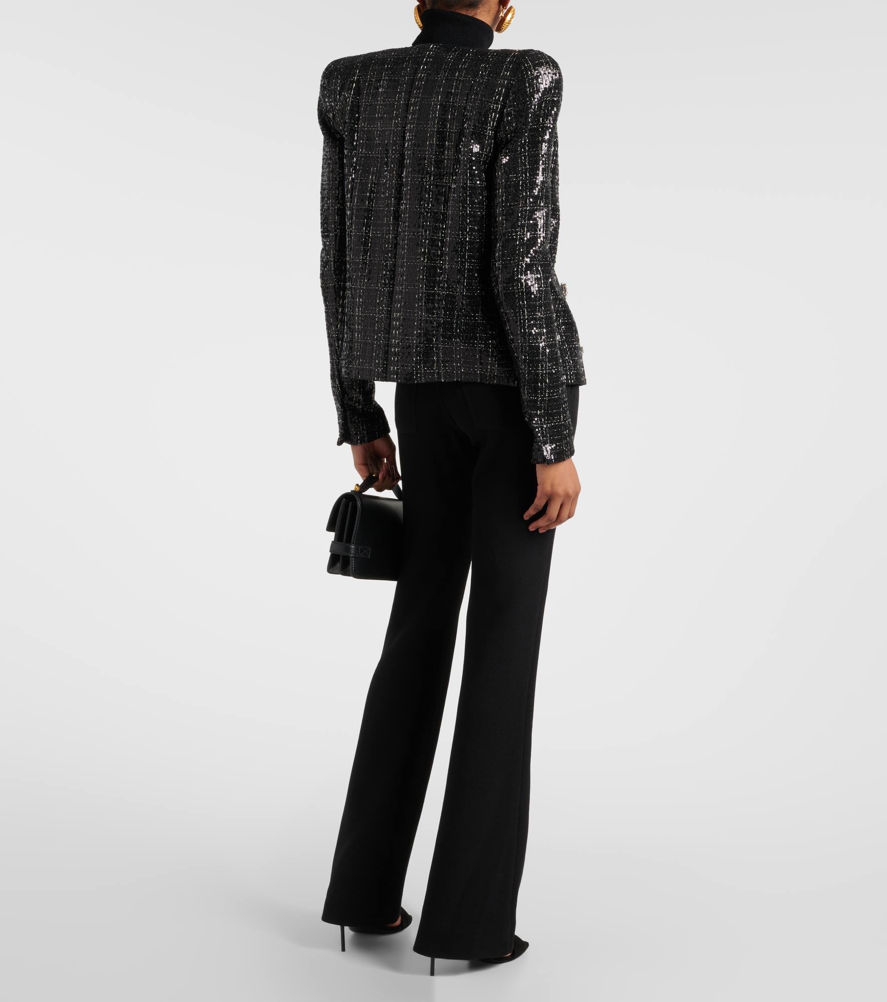 Sequined tweed jacket - 3