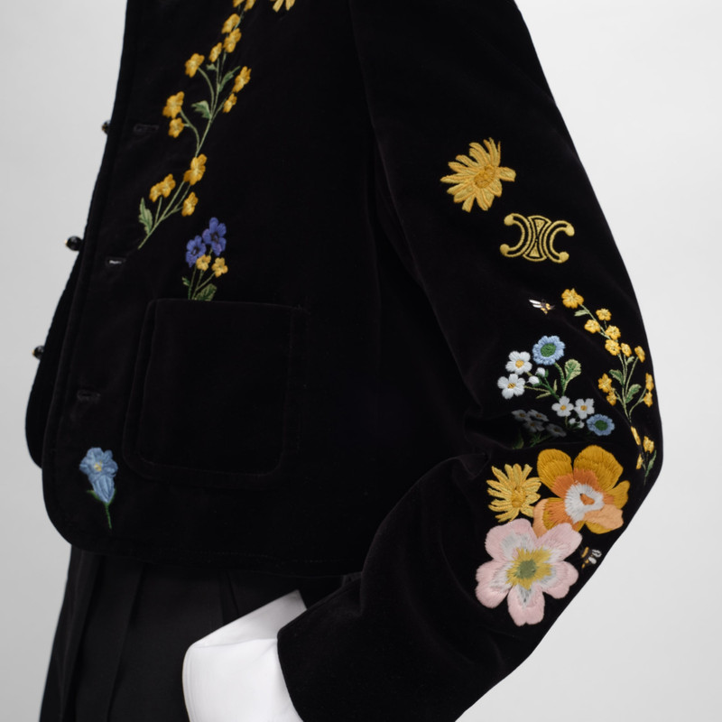 embroidered icone jacket IN velvet 4