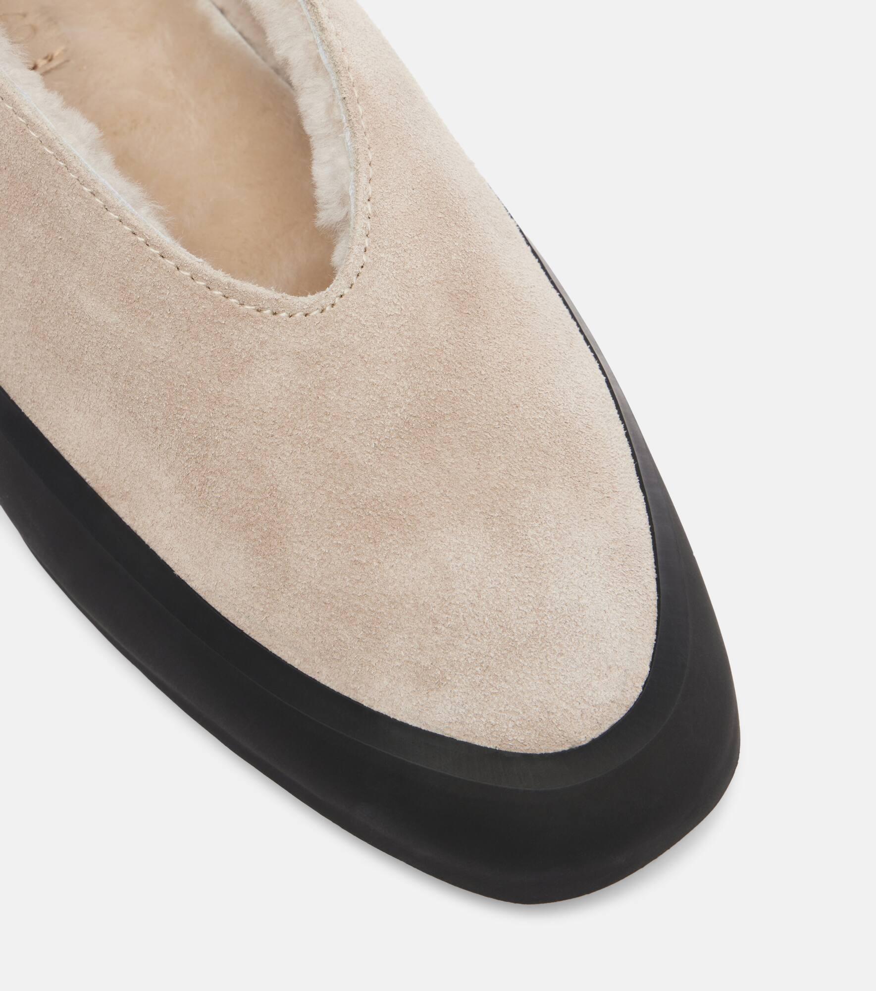 Apres Ski shearling-lined suede flats - 5