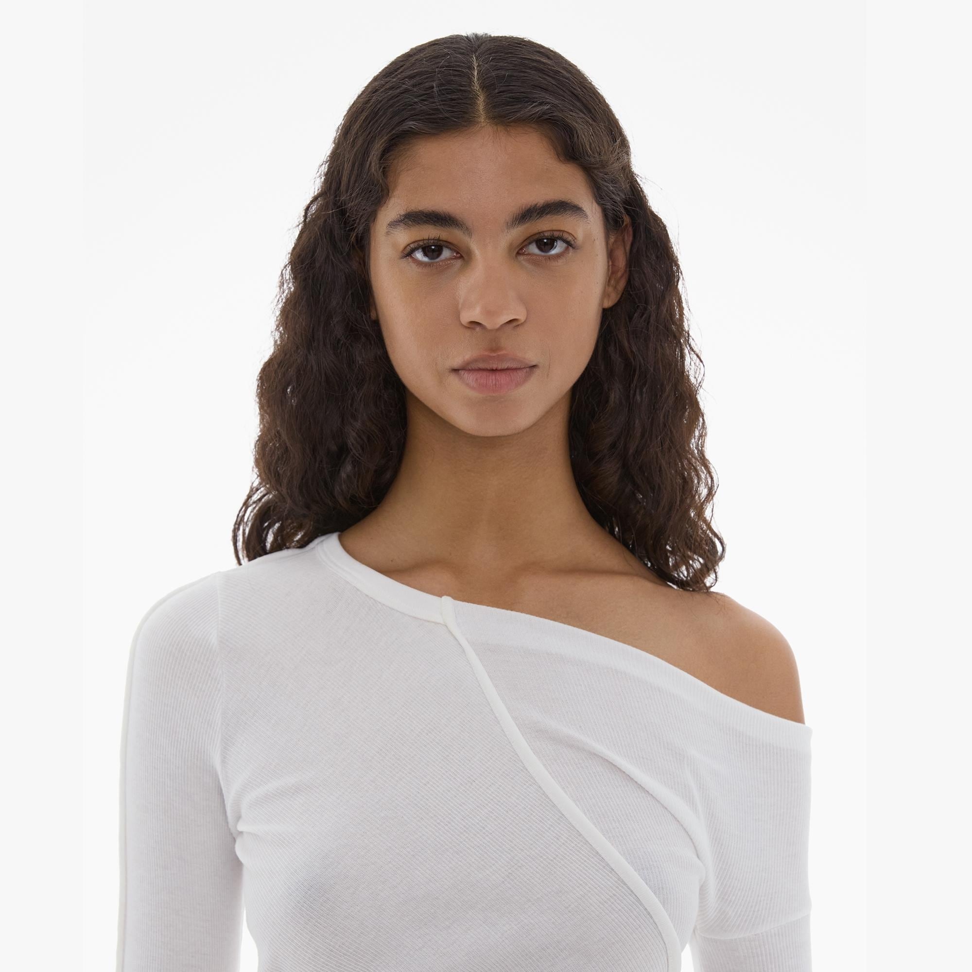 ASYMMETRIC LONG SLEEVE TOP - 7