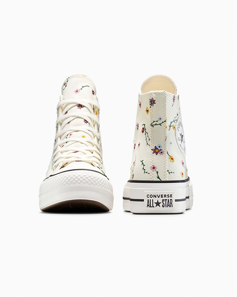Chuck Taylor All Star Lift Platform Embroidered Blooms 7
