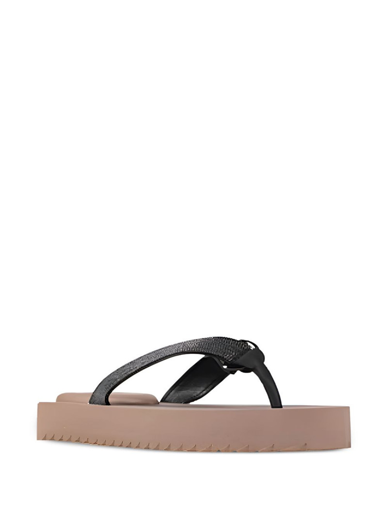 Brunello Cucinelli Monili-chain flip flops outlook
